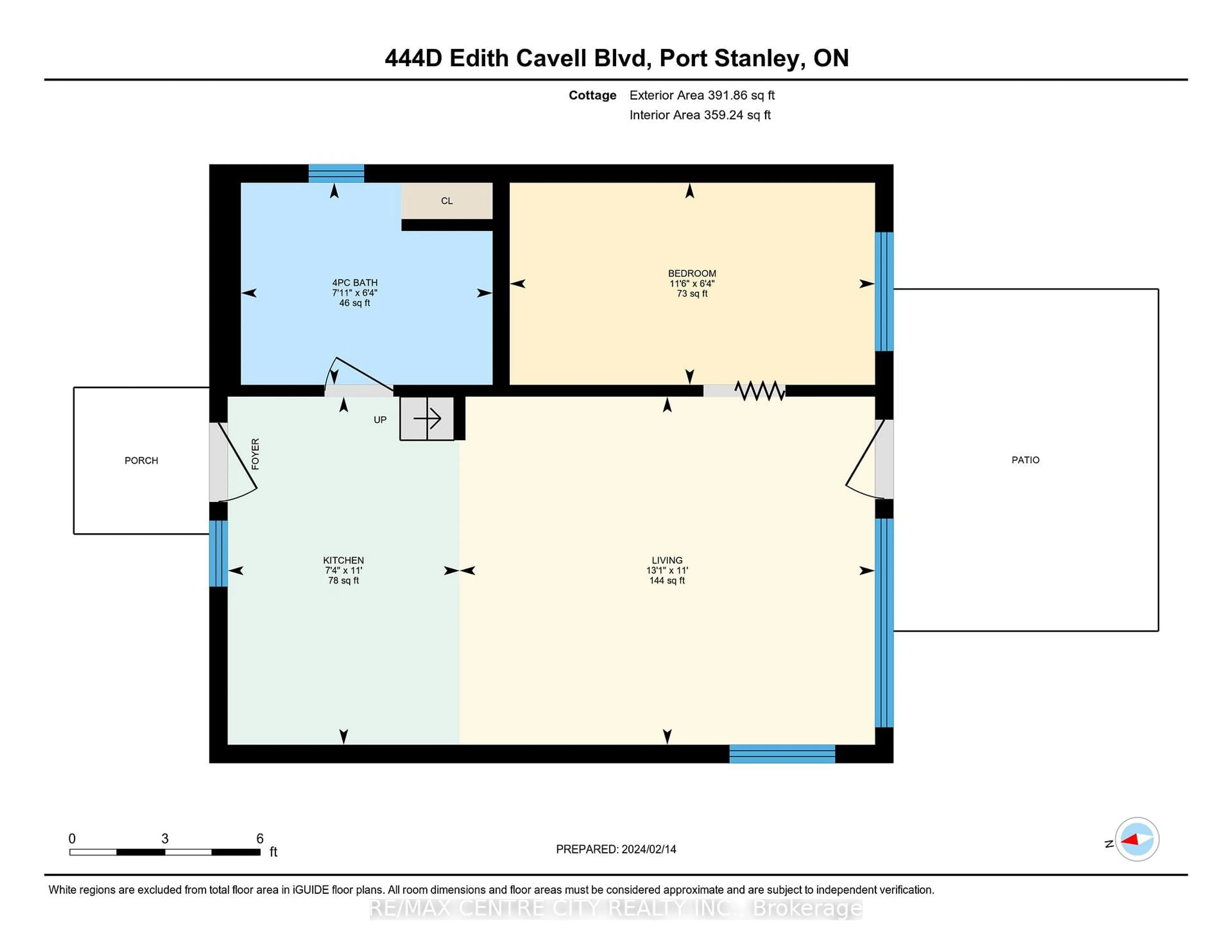 Floor plan for 444D Edith Cavell Blvd #D, Central Elgin Ontario N5L 1G9