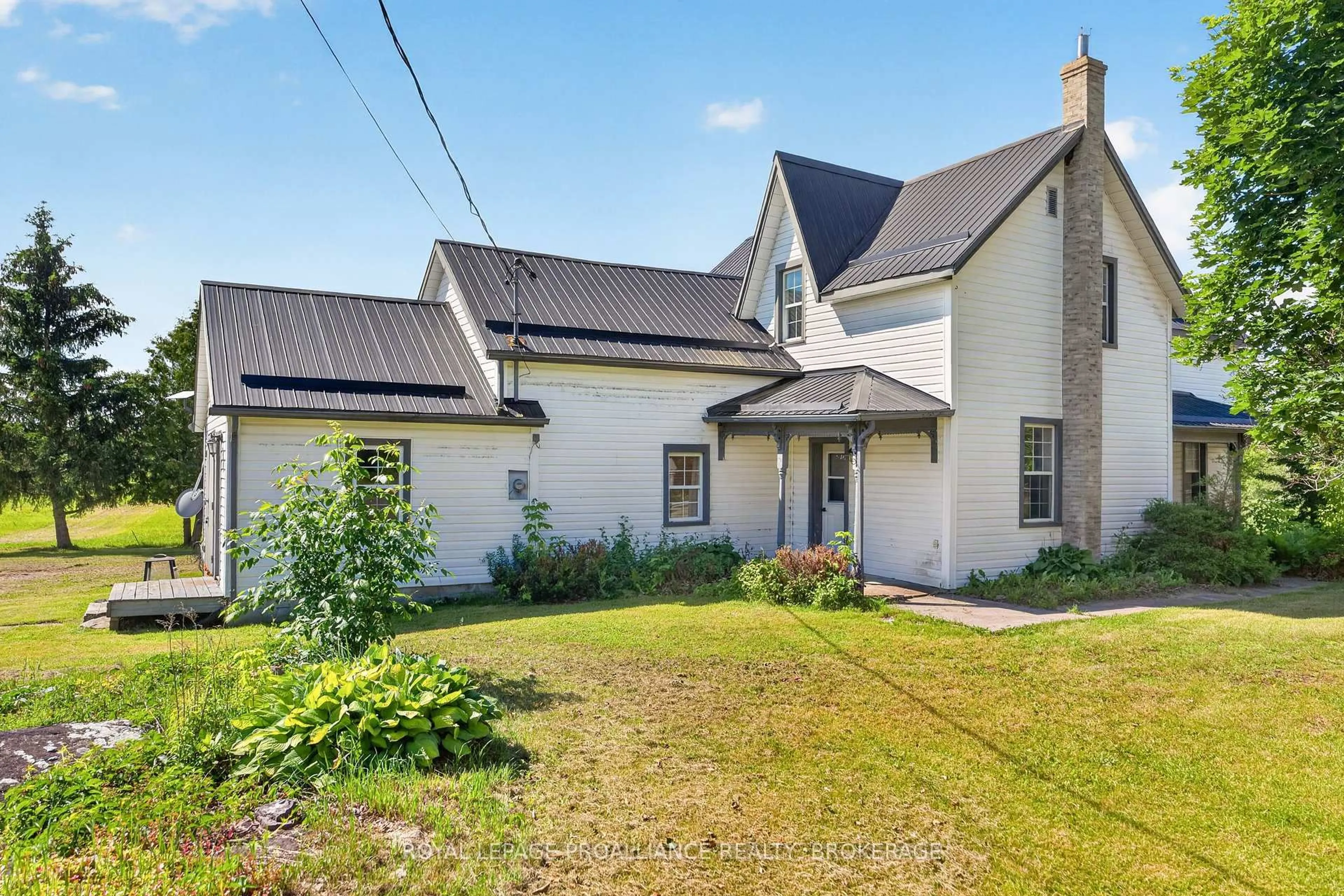 A pic from outside/outdoor area/front of a property/back of a property/a pic from drone, street for 3920 County Road 14, Kaladar Ontario K0K 1Z0