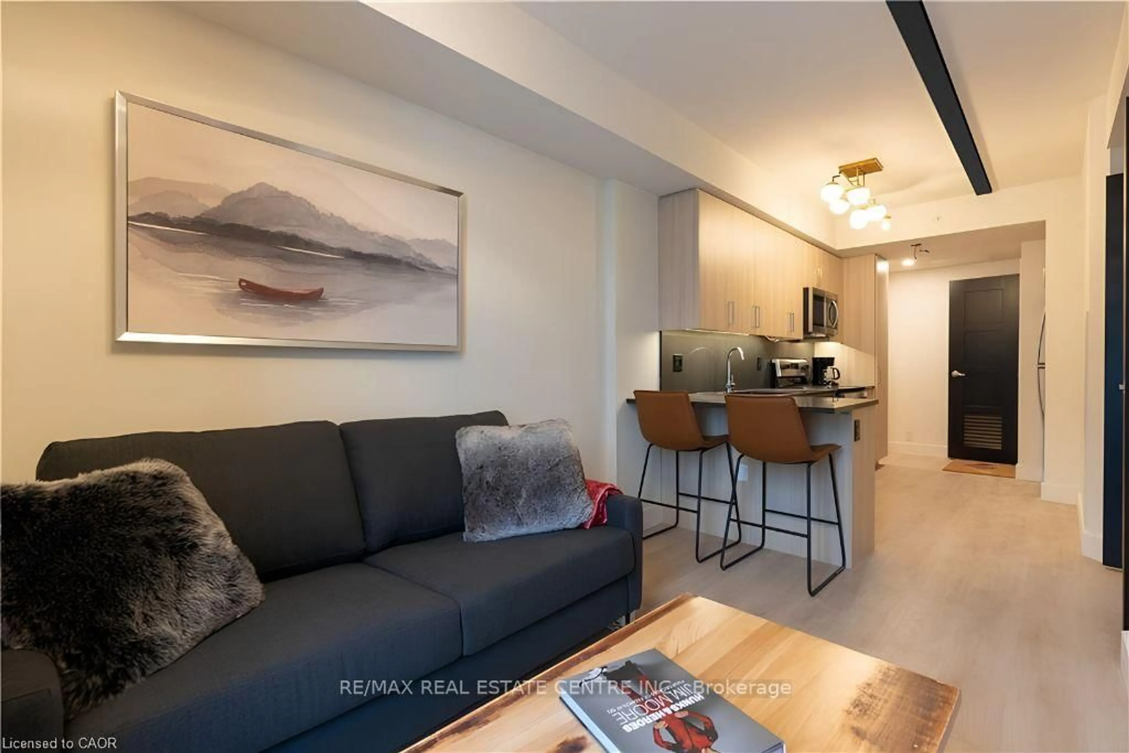 Living room with furniture, unknown for 145 Columbia St #611, Waterloo Ontario N2L 0K7