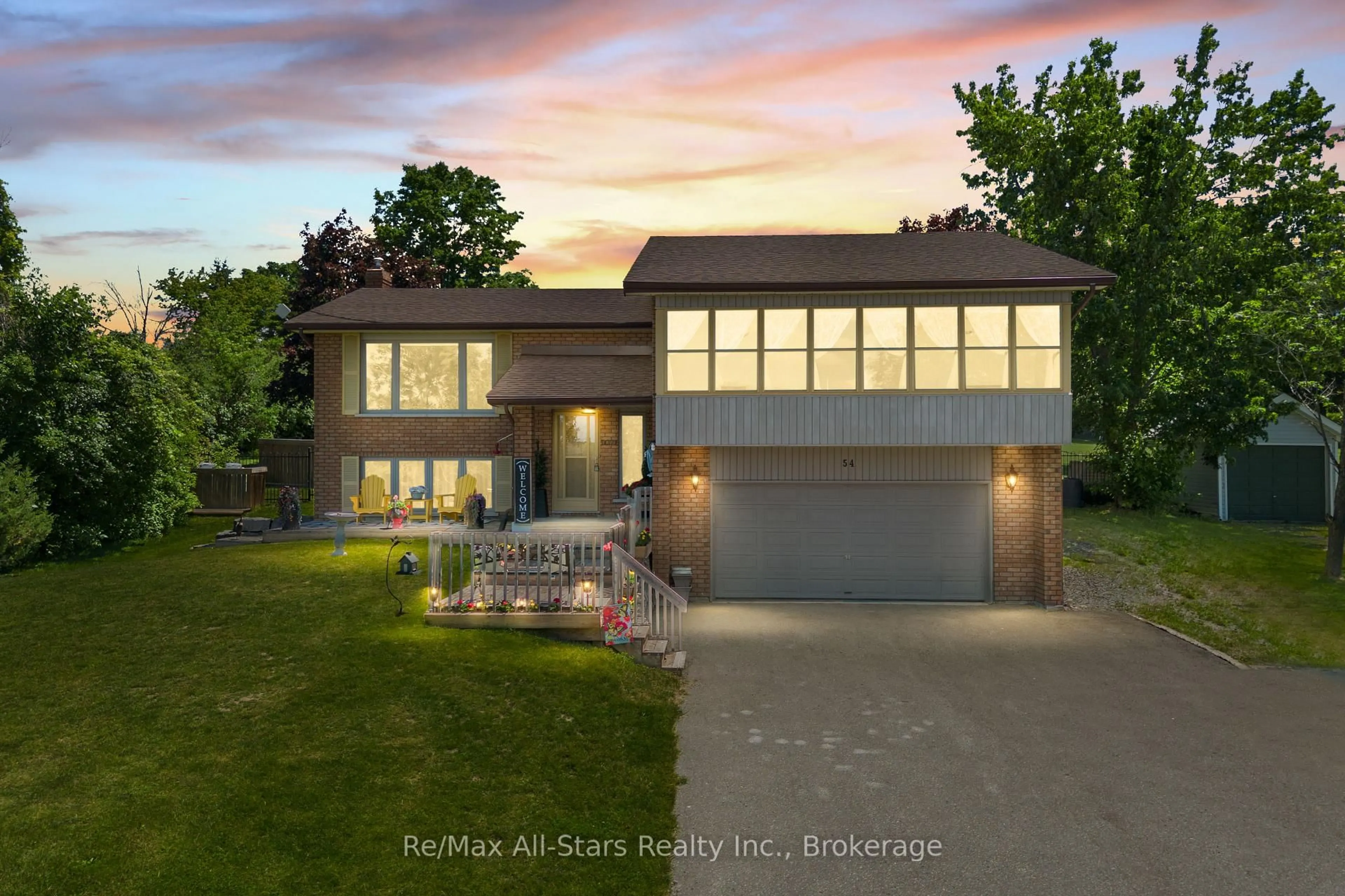 Home with brick exterior material, street for 54 Bluewater Ave, Kawartha Lakes Ontario K9V 0K6