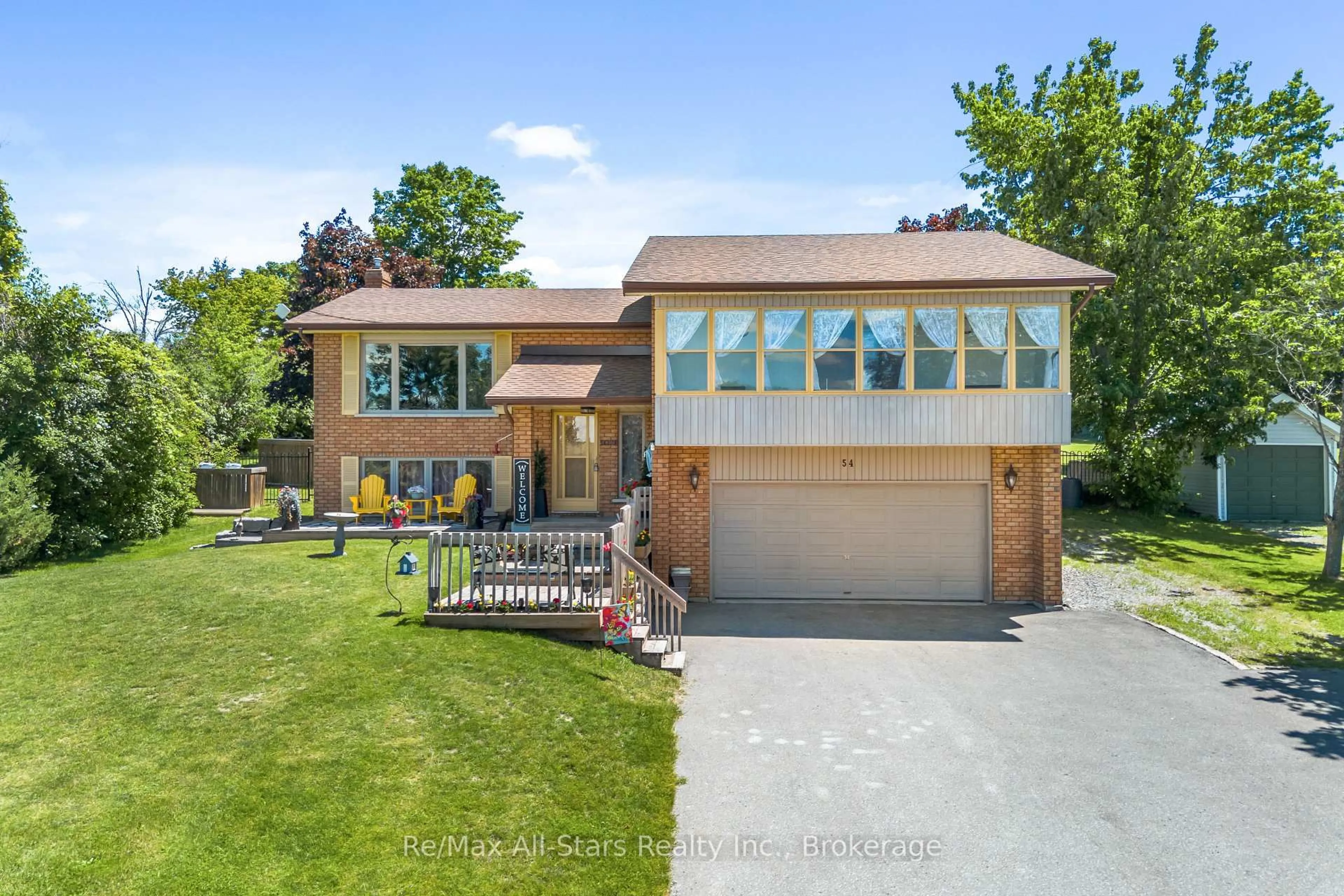 Home with brick exterior material, street for 54 Bluewater Ave, Kawartha Lakes Ontario K9V 0K6