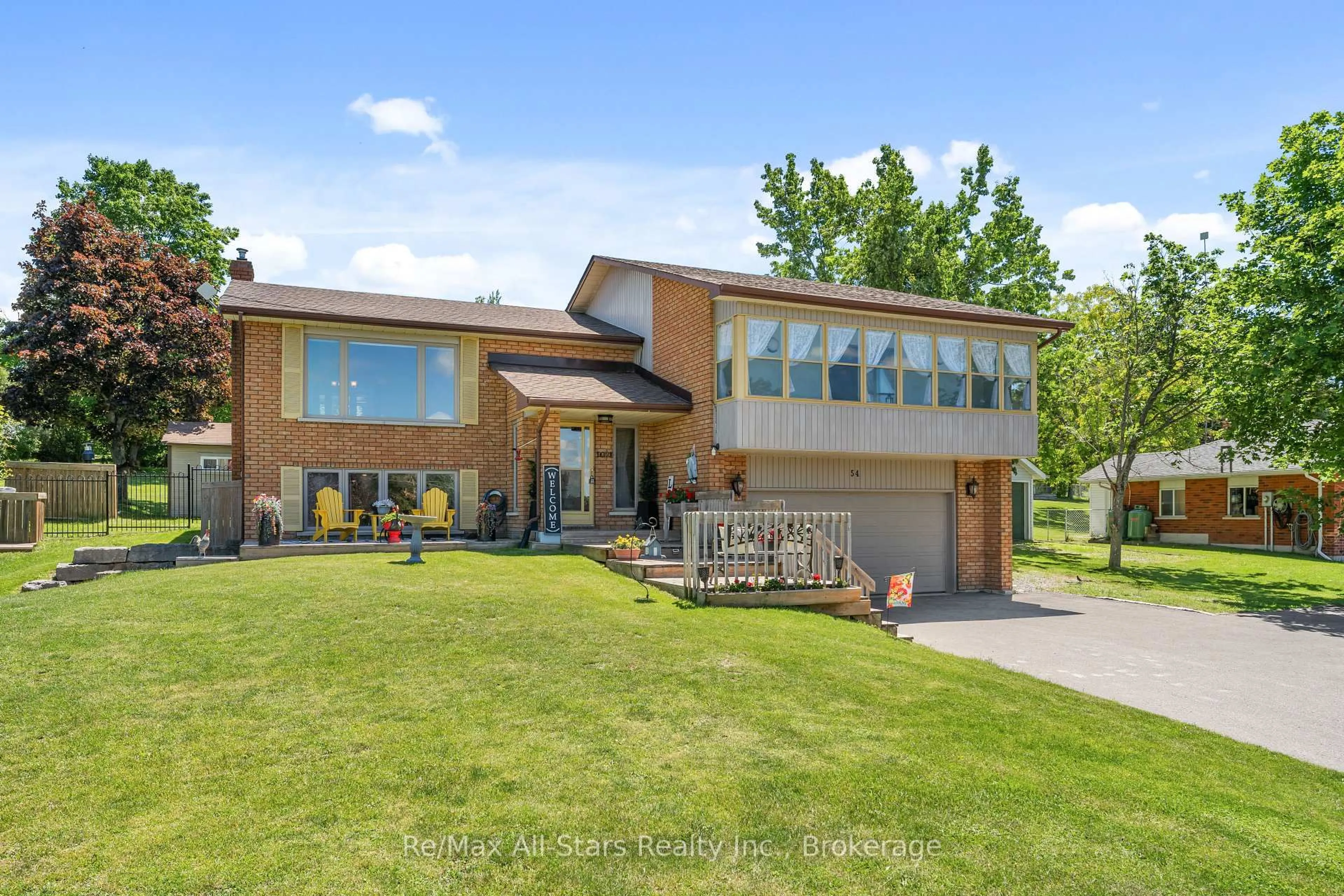 Home with brick exterior material, street for 54 Bluewater Ave, Kawartha Lakes Ontario K9V 0K6