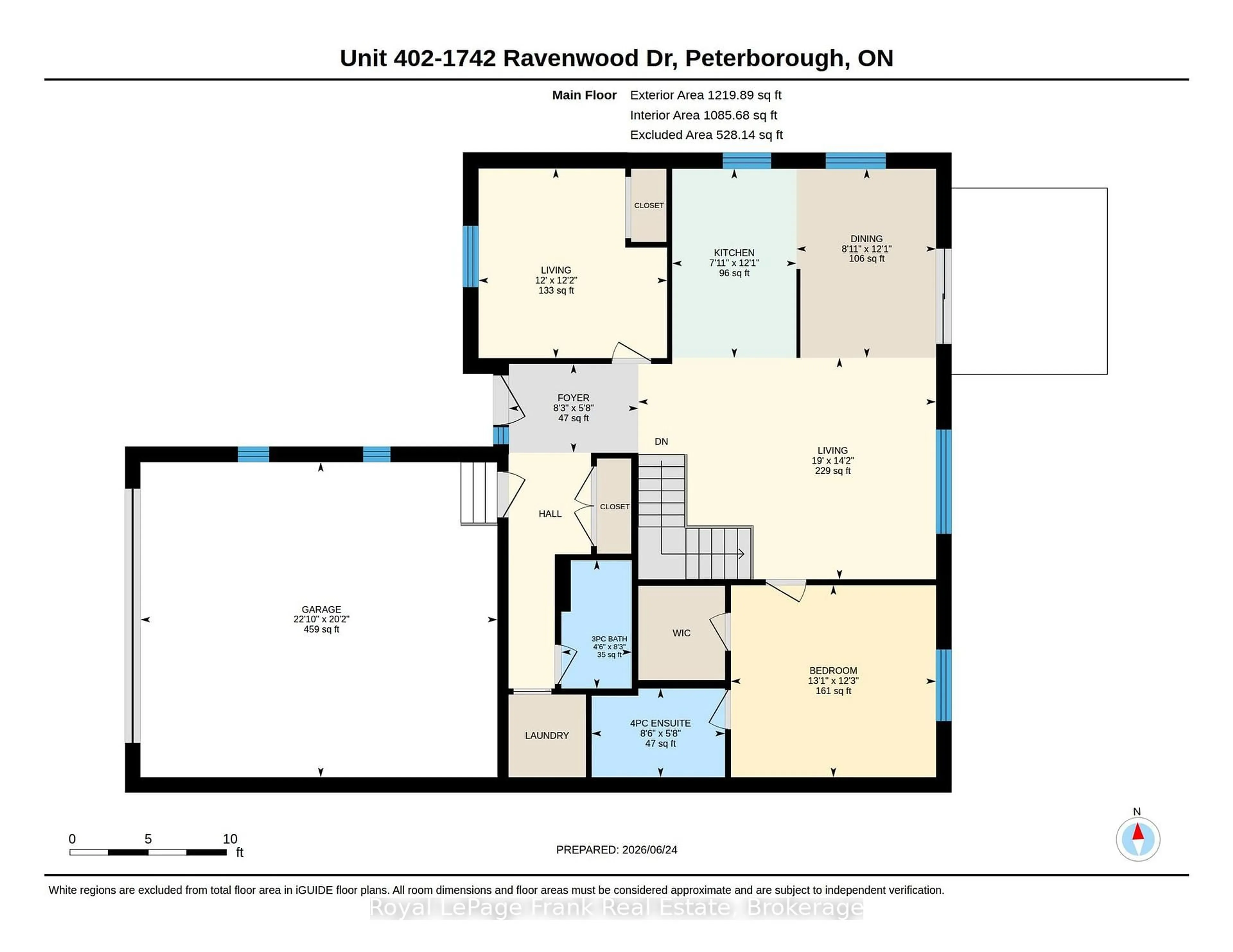 Floor plan for 1742 Ravenwood Dr #402, Peterborough Ontario K9K 2R5