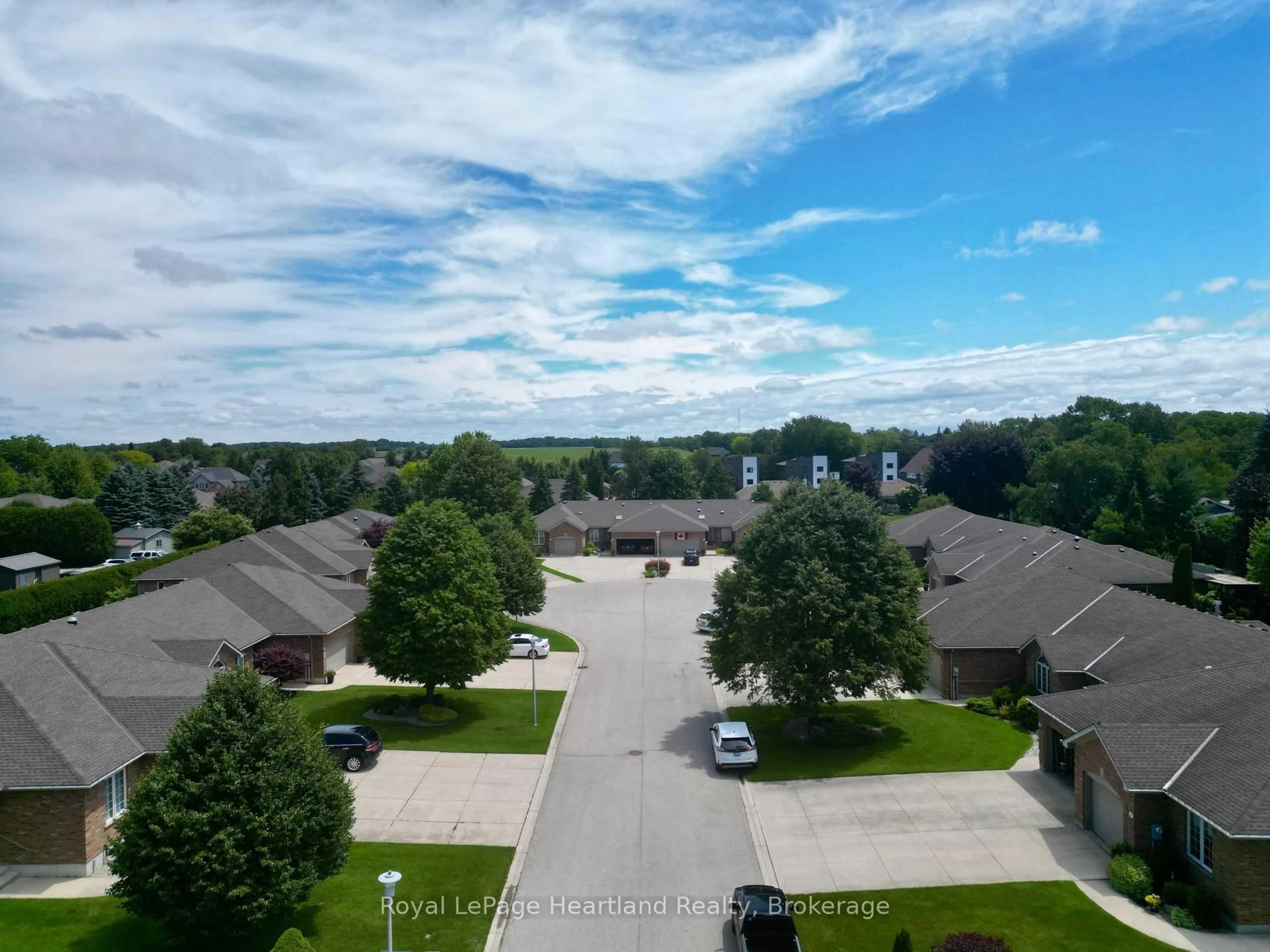 A pic from outside/outdoor area/front of a property/back of a property/a pic from drone, city buildings view from balcony for 15 Shadow Lane, South Huron Ontario N0M 1S1