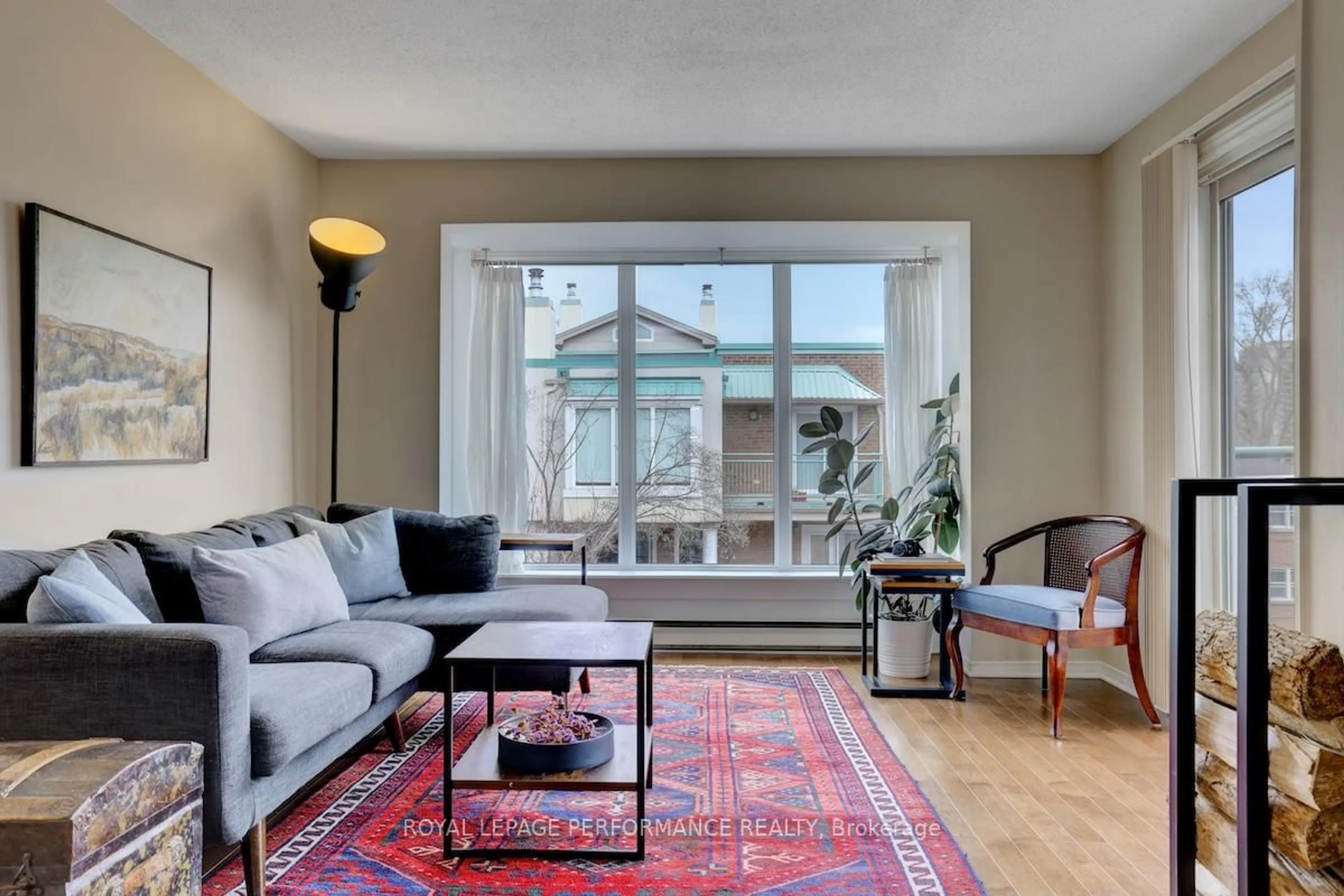 Living room with furniture, unknown for 1 Columbus Ave #401D, Ottawa Ontario K1K 4L1