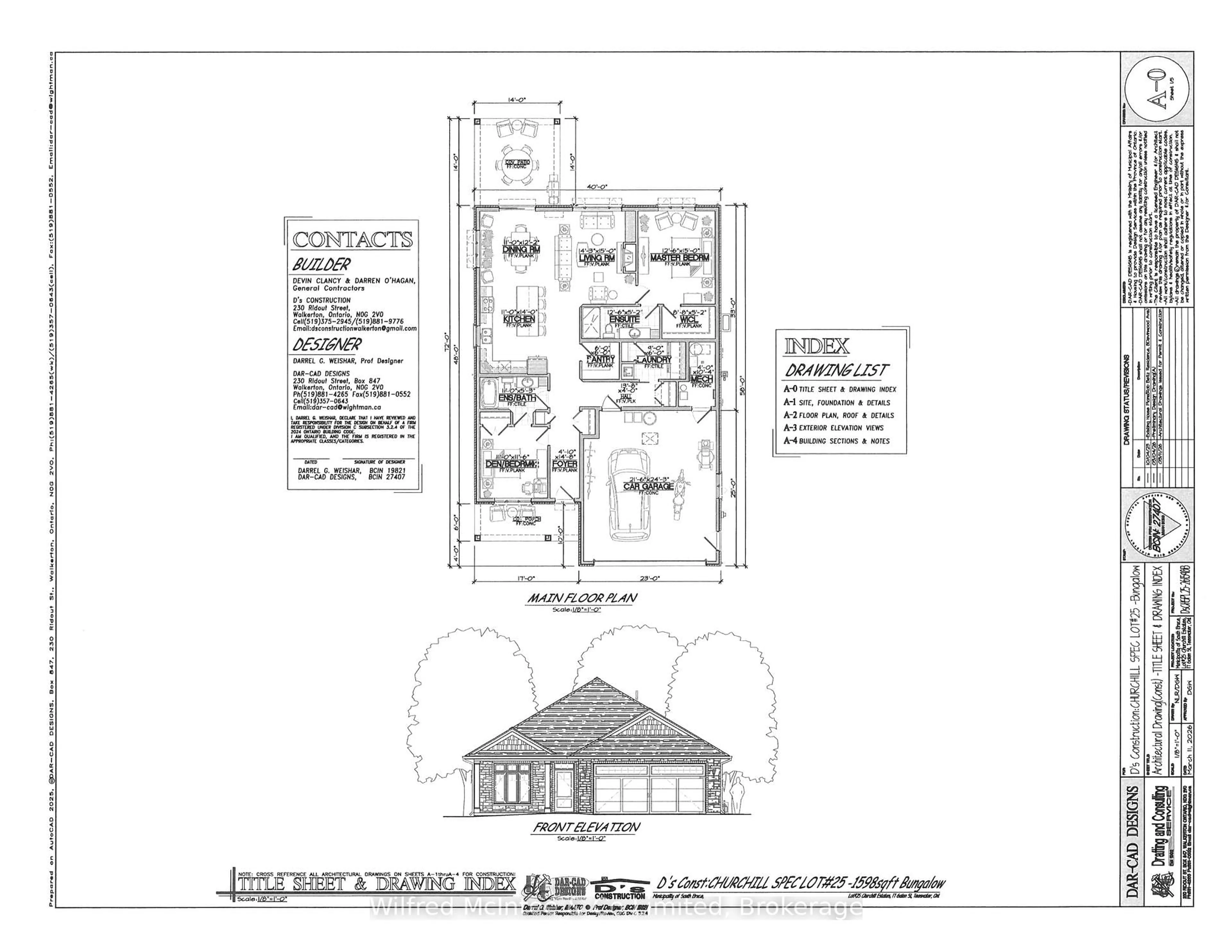 Floor plan for 17 Galen St, South Bruce Ontario N0G 2S0