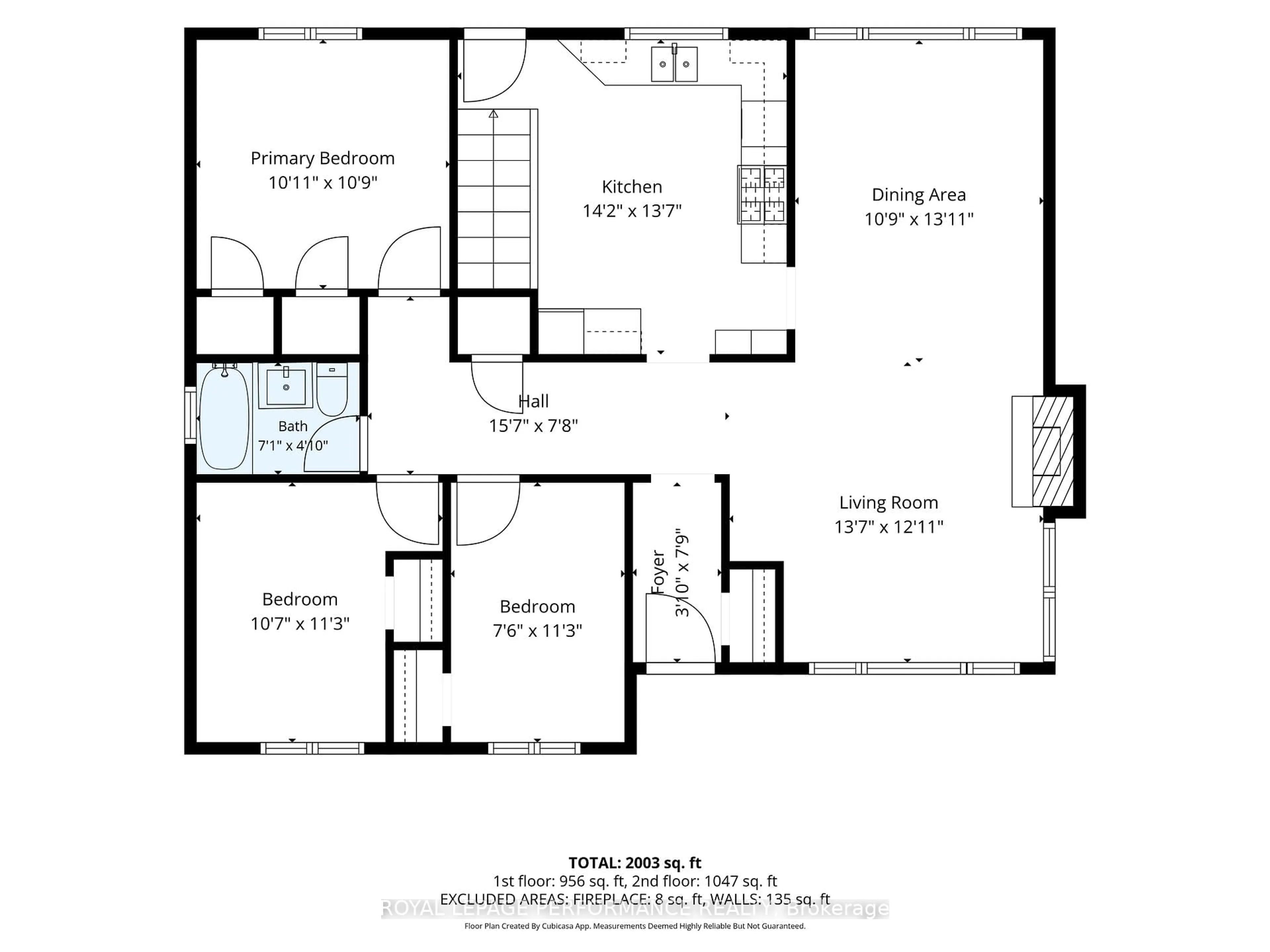 Floor plan for 105 Crownhill St, Ottawa Ontario K1J 6X2