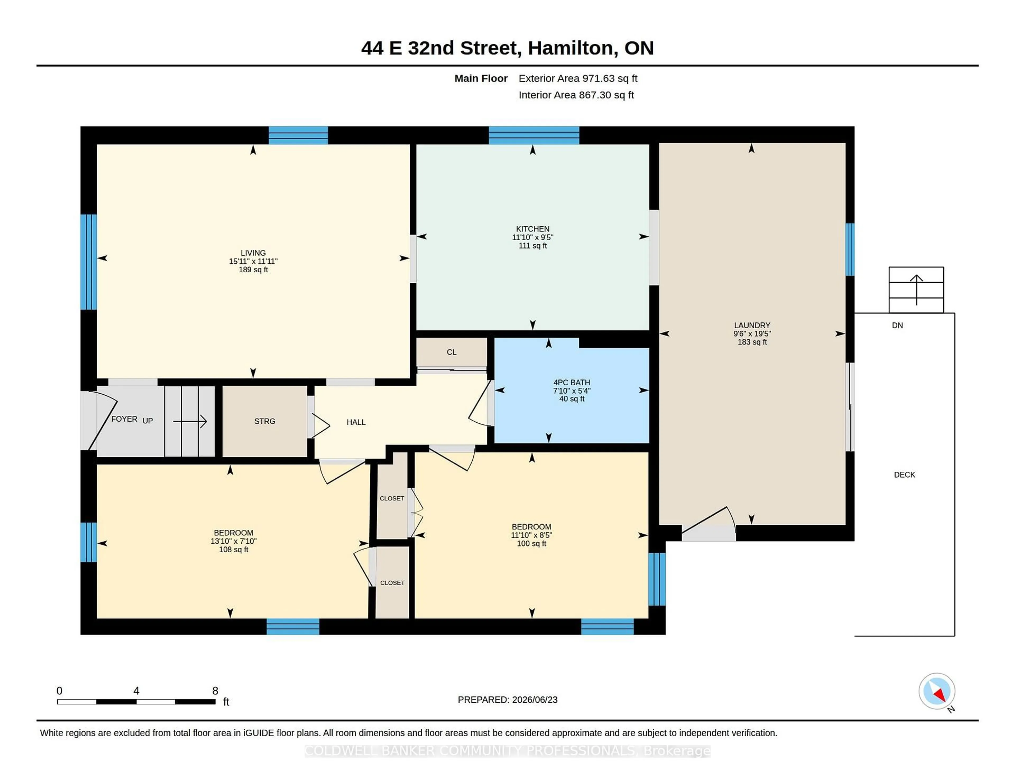 Floor plan for 44 East 32nd St, Hamilton Ontario L8V 3R6