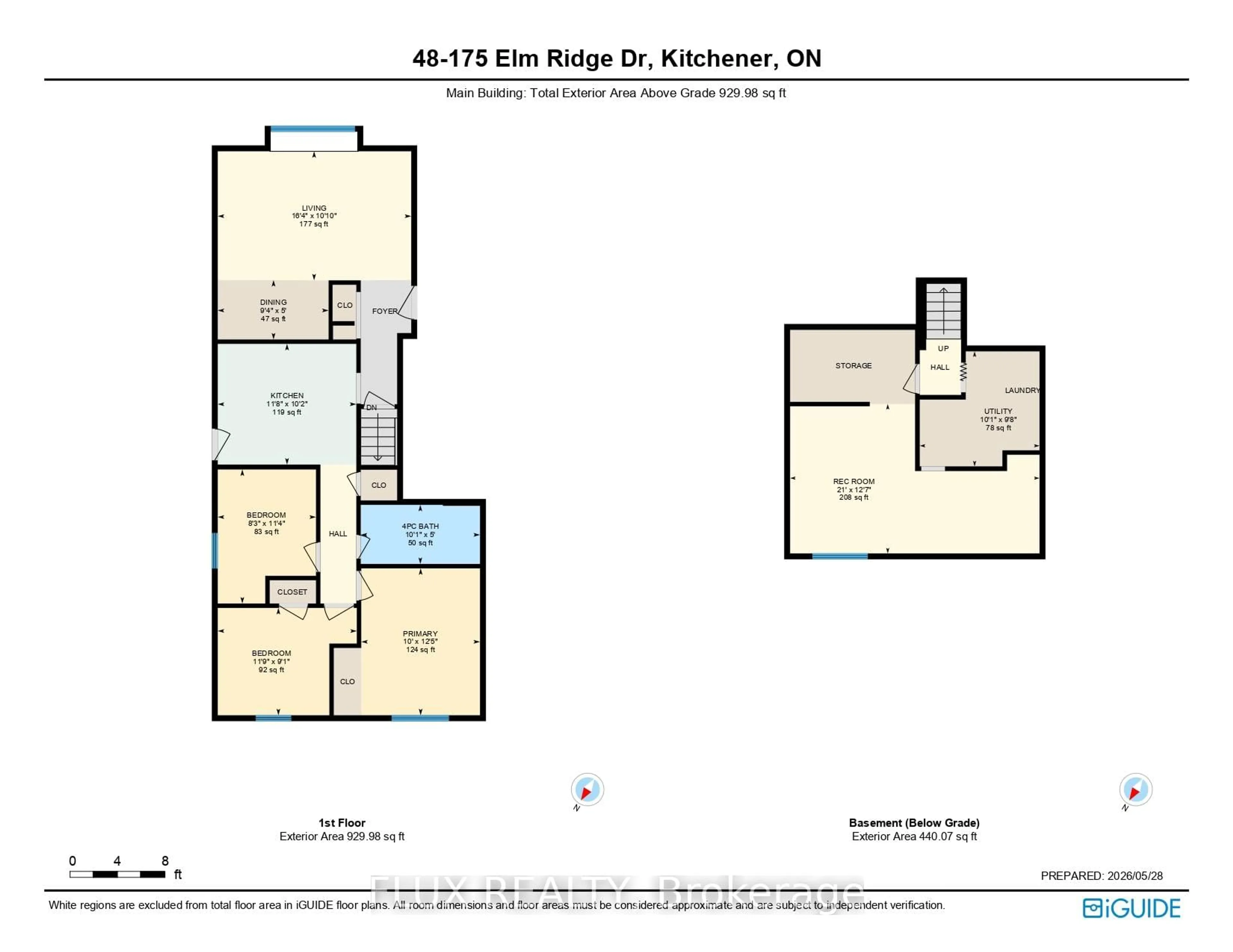 Floor plan for 175 Elm Ridge Dr #48, Kitchener Ontario N2N 1L7