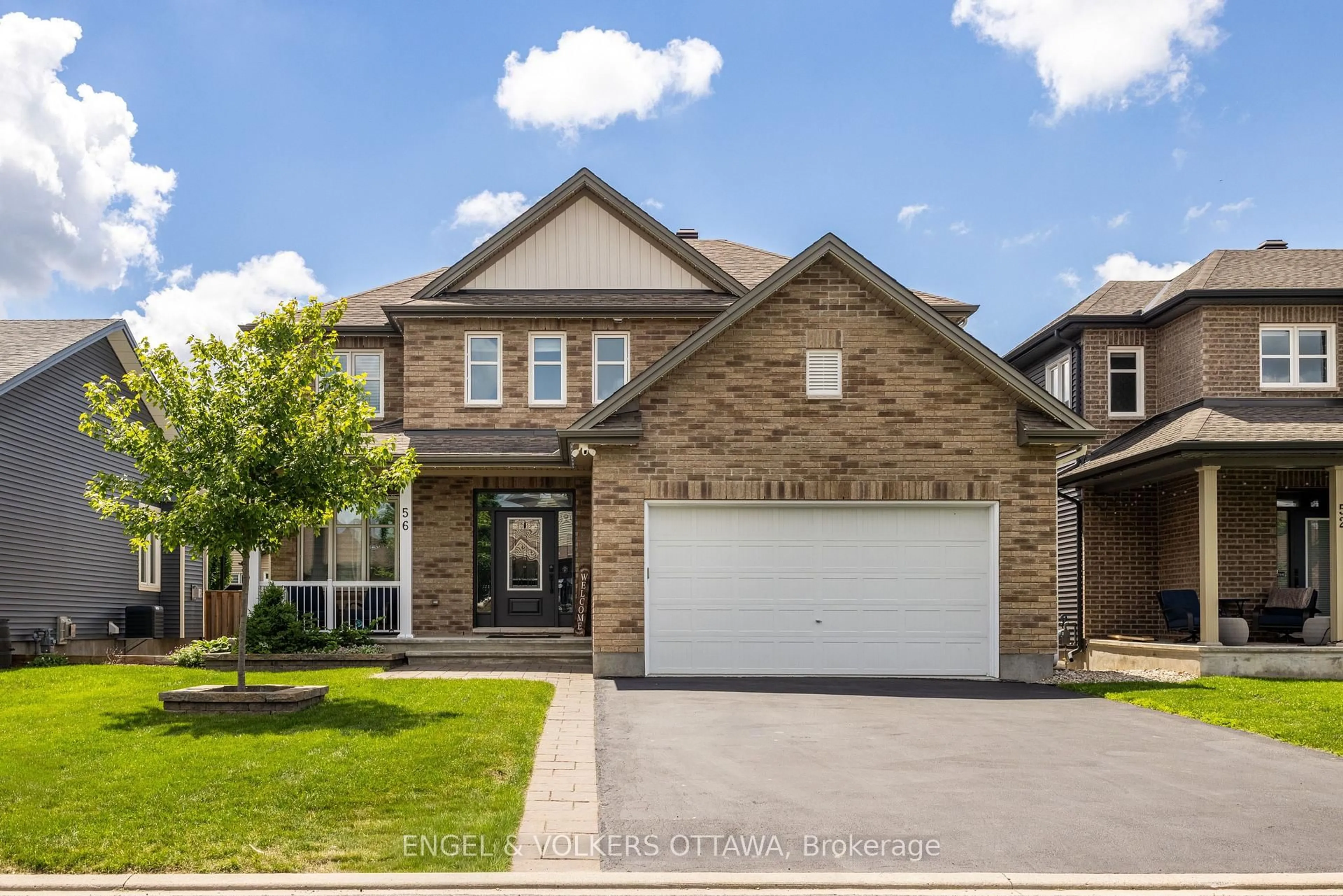 Home with brick exterior material, street for 56 Settlement Lane, Russell Ontario K4R 0A4