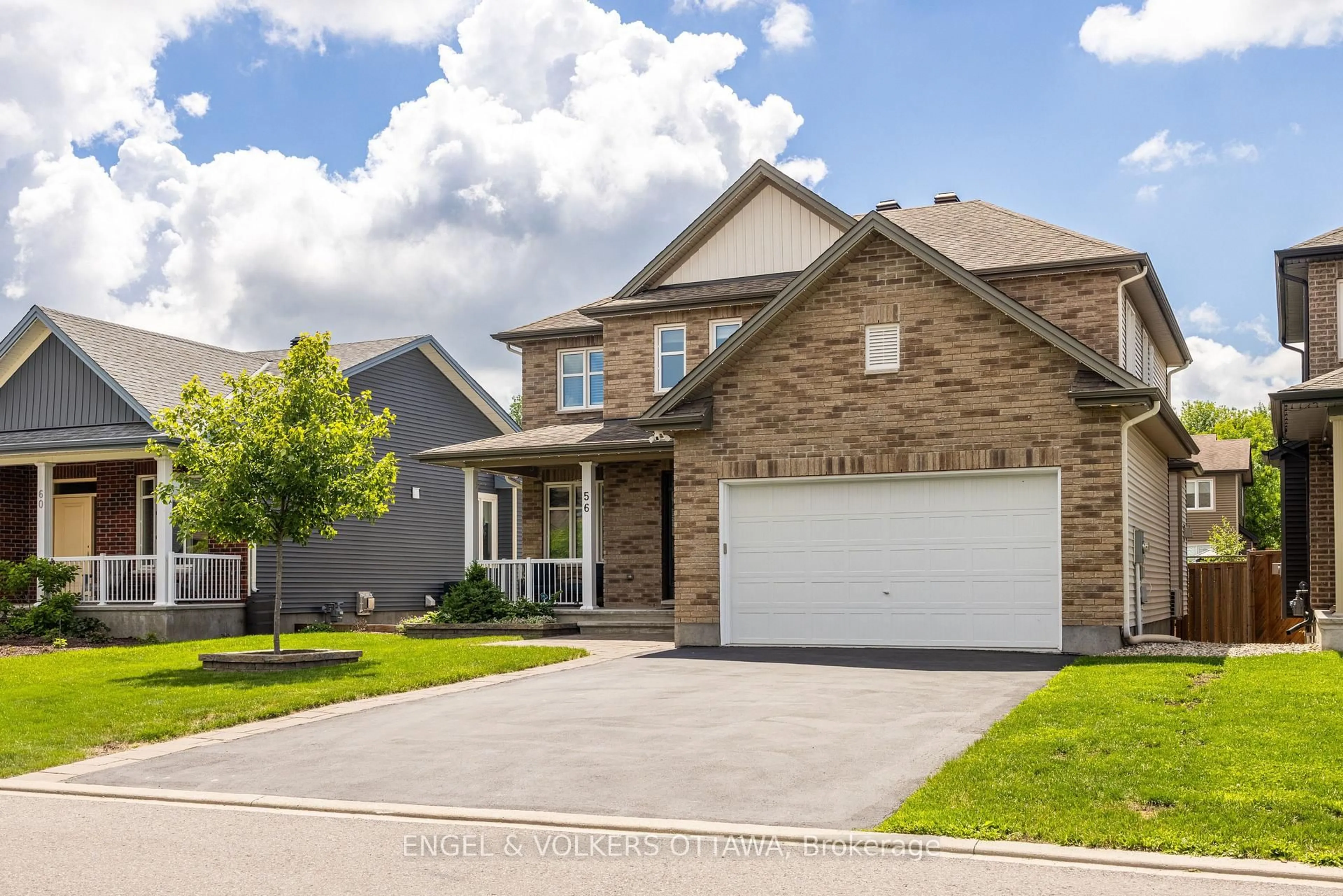 Home with brick exterior material, street for 56 Settlement Lane, Russell Ontario K4R 0A4