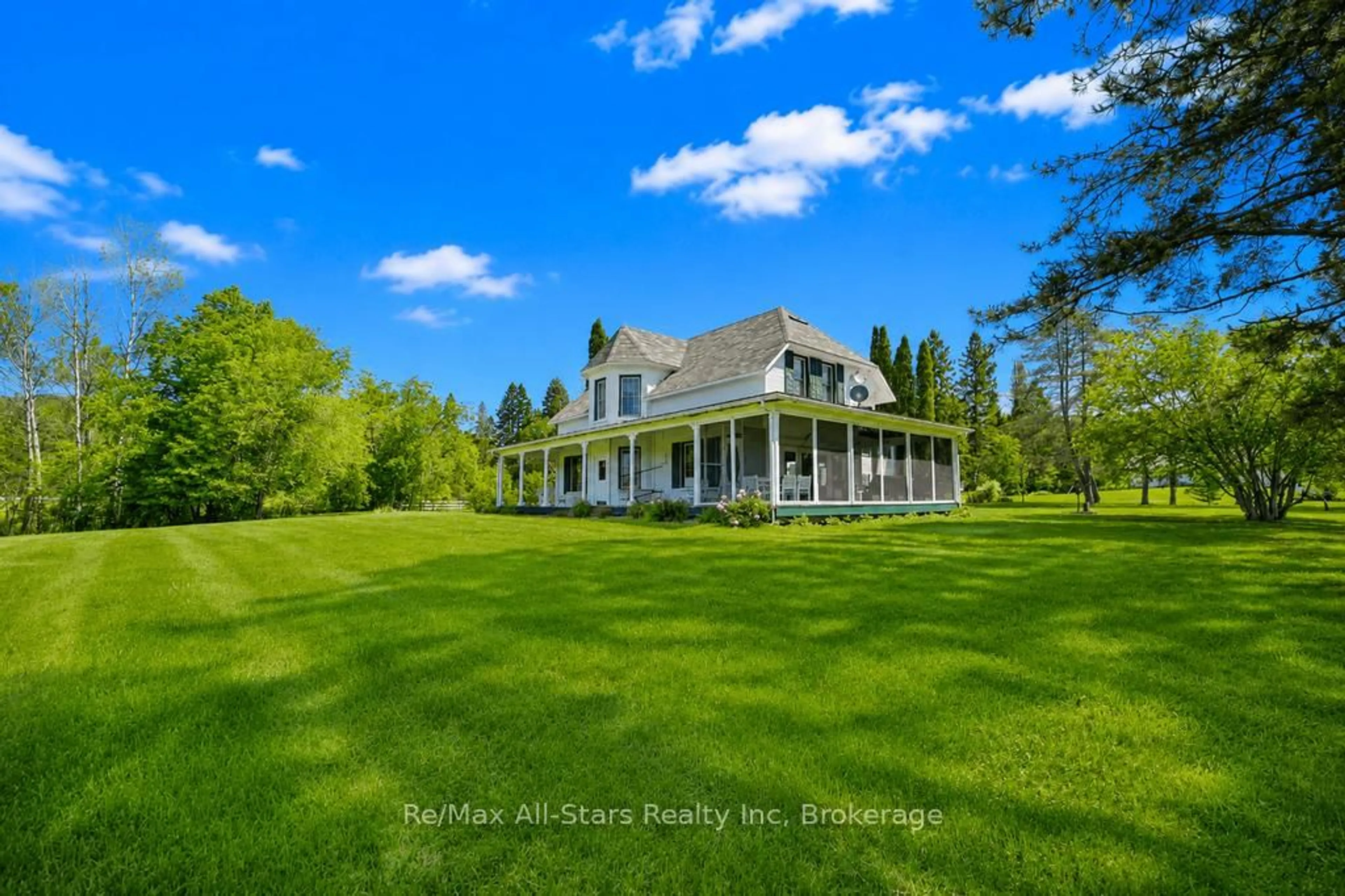 A pic from outside/outdoor area/front of a property/back of a property/a pic from drone, water/lake/river/ocean view for 2383 60 Highway, Lake of Bays Ontario P1H 2E5