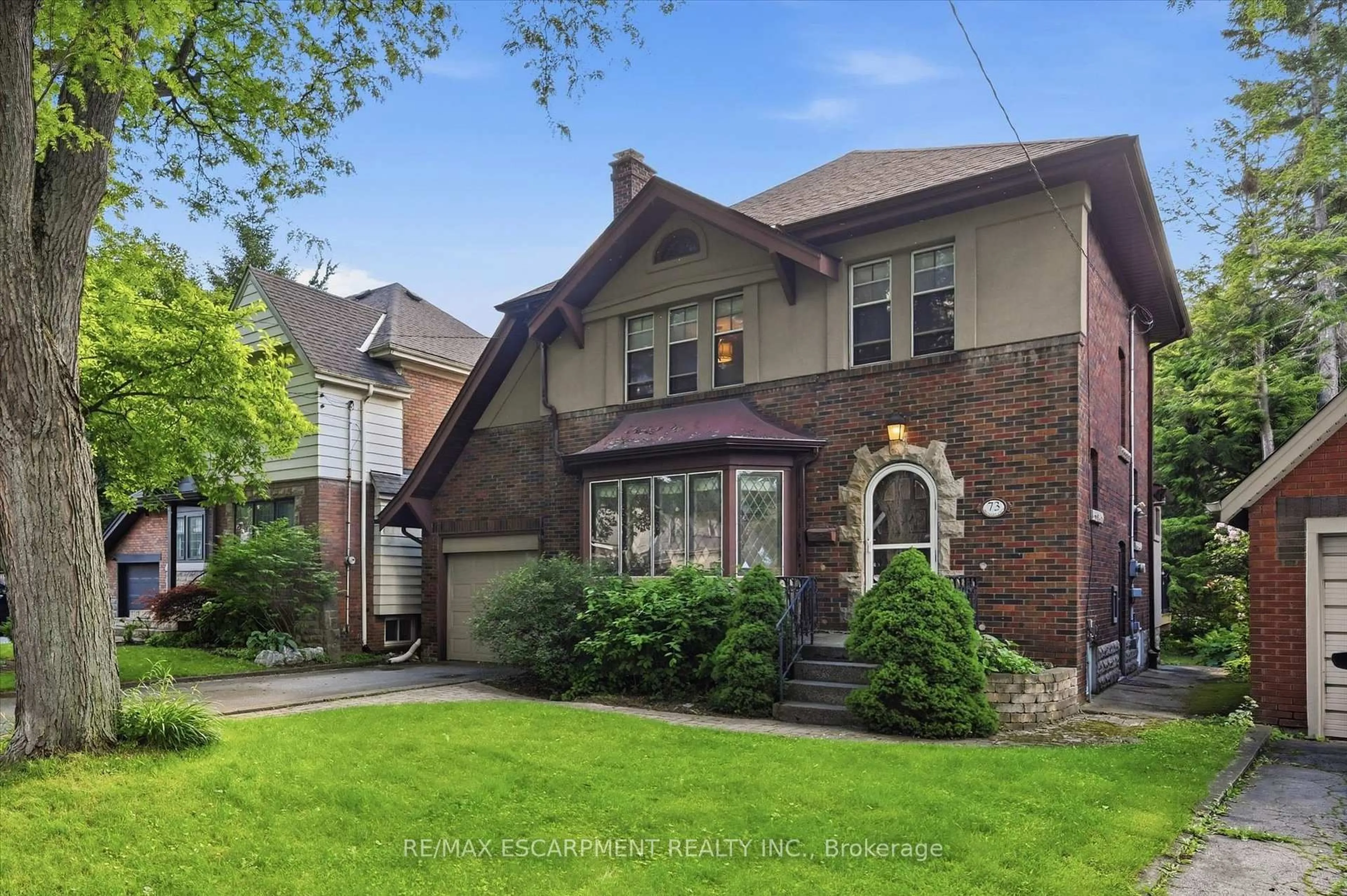 Home with brick exterior material, street for 73 Dromore Cres, Hamilton Ontario L8S 4B1
