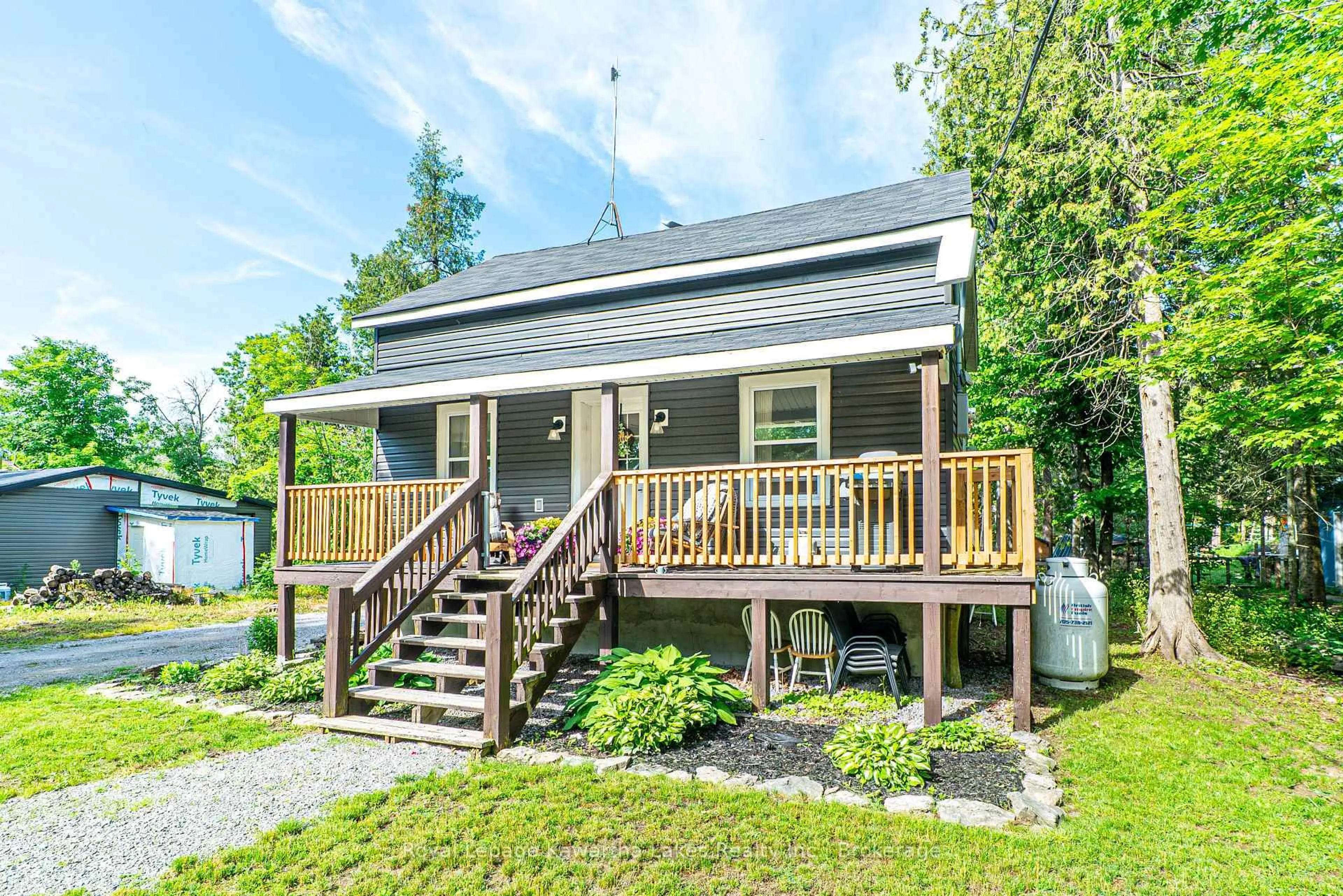 Home with vinyl exterior material, street for 112 Echo Bay Rd, Kawartha Lakes Ontario K0M 1A0