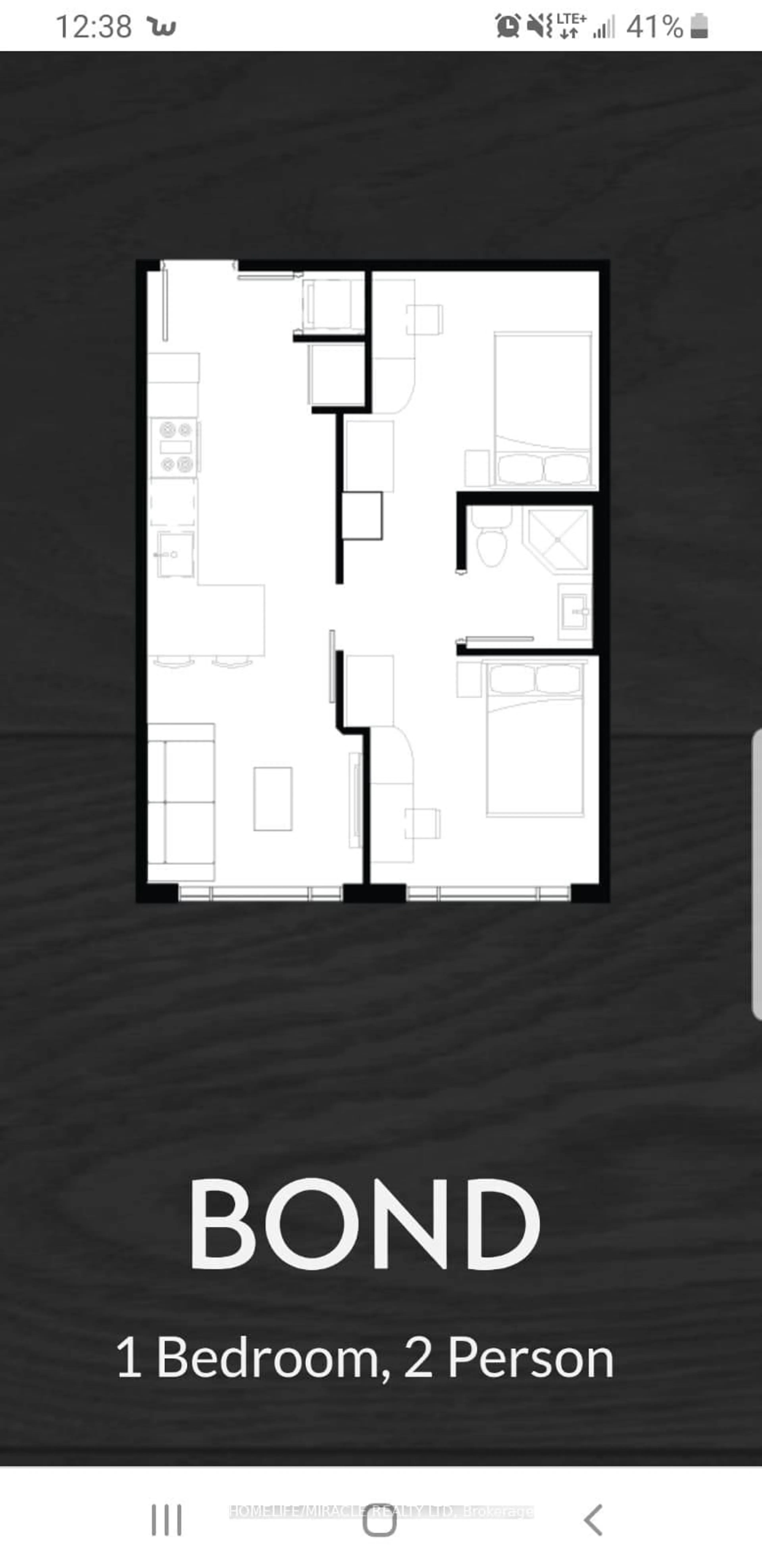 Floor plan for 330 Phillip St #N-808, Waterloo Ontario N2L 3W9