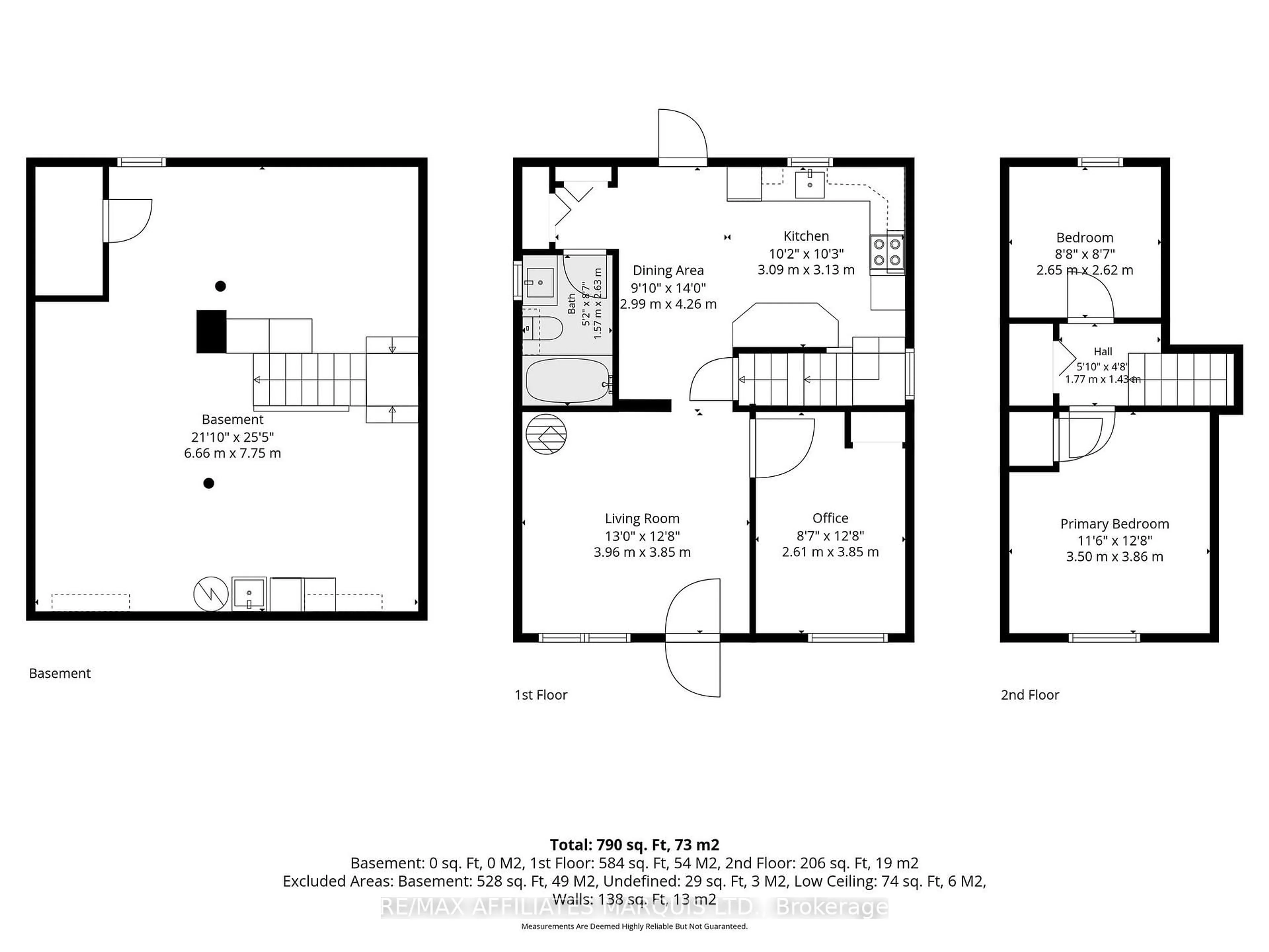 Floor plan for 928 Pacific Lane, Cornwall Ontario K6H 3Y9