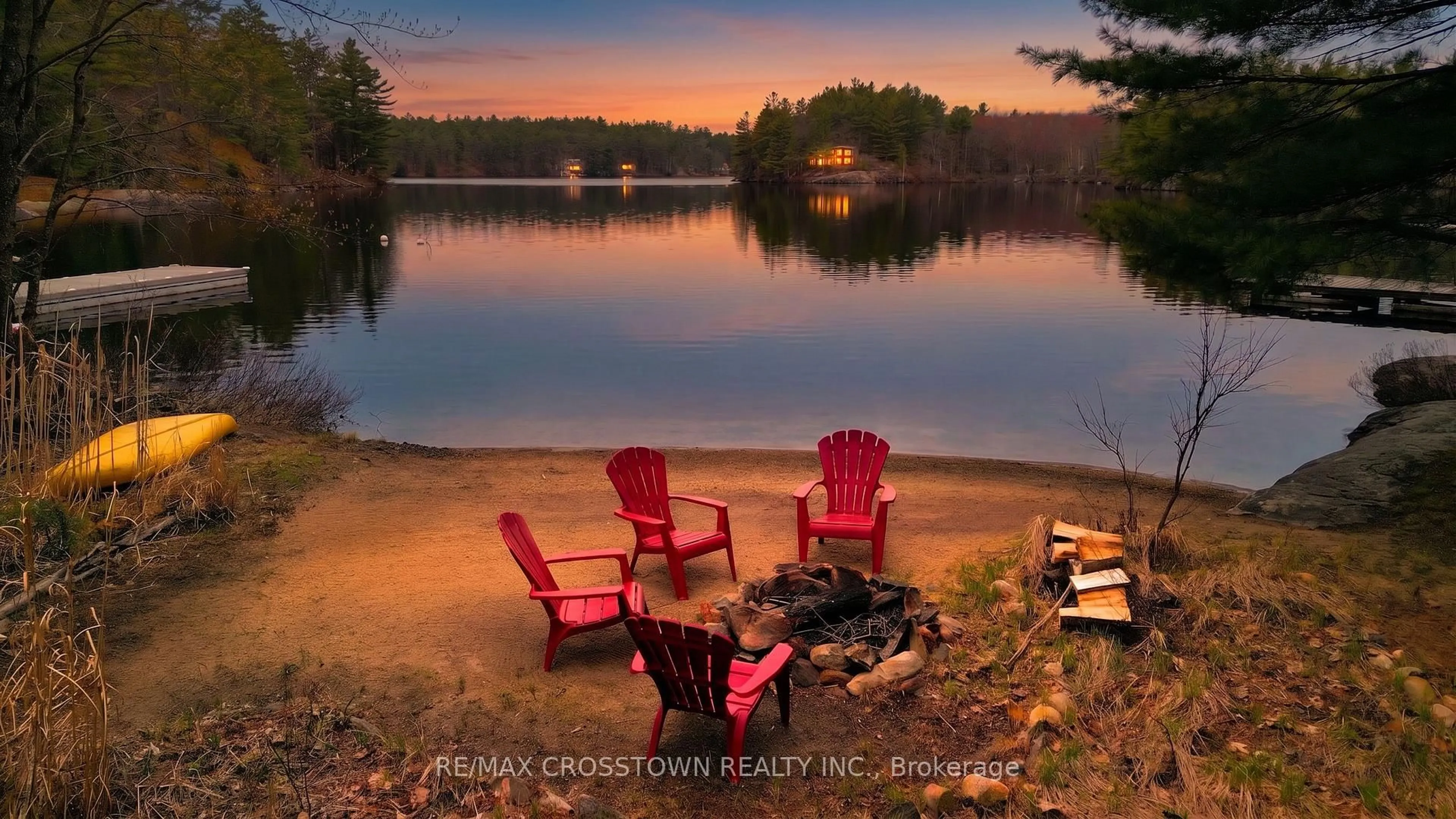 Patio, water/lake/river/ocean view for 607 Juniper Dr, Gravenhurst Ontario P1P 1R1