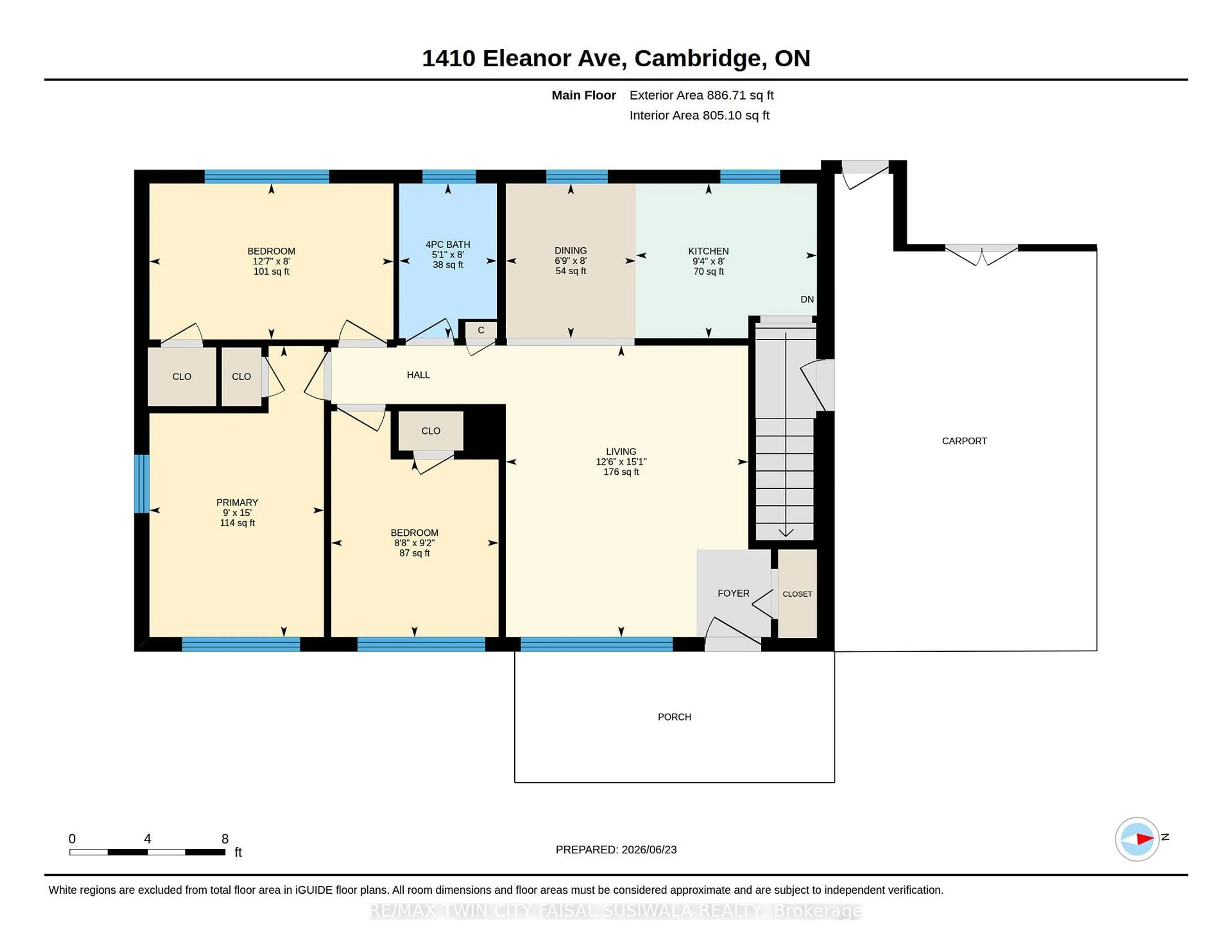 Floor plan for 1410 Eleanor Ave, Cambridge Ontario N3H 4N2