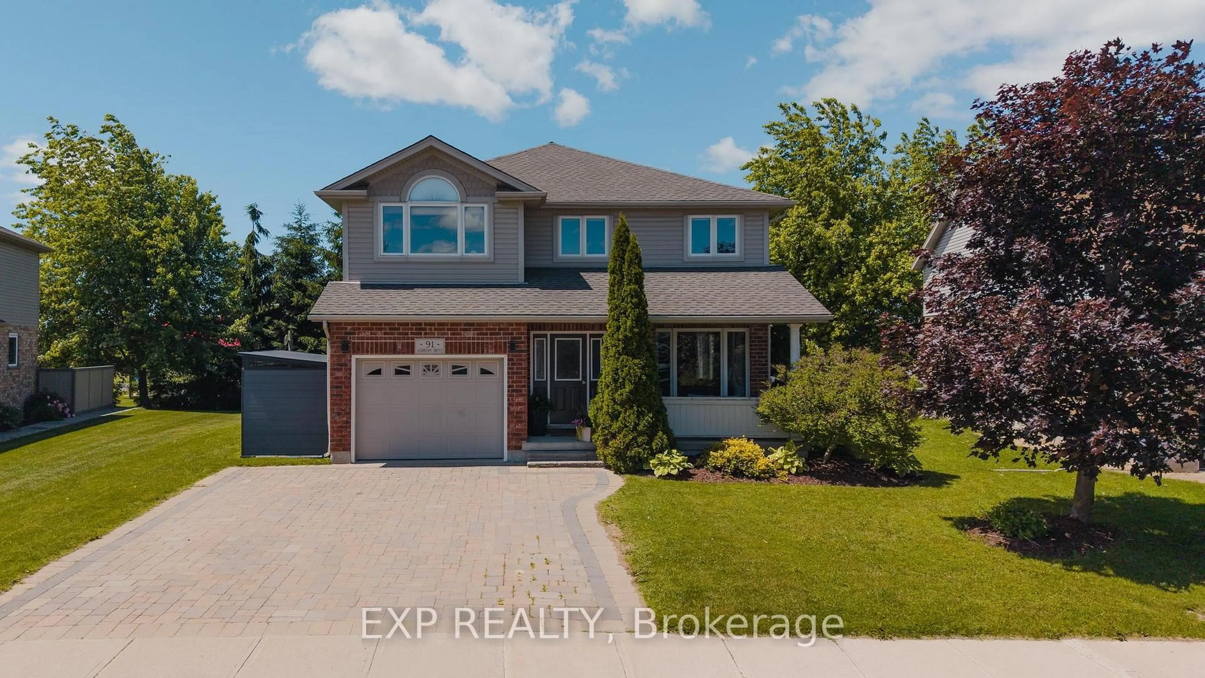 Home with brick exterior material, street for 91 Andrews Dr, Mapleton Ontario N0G 1P0