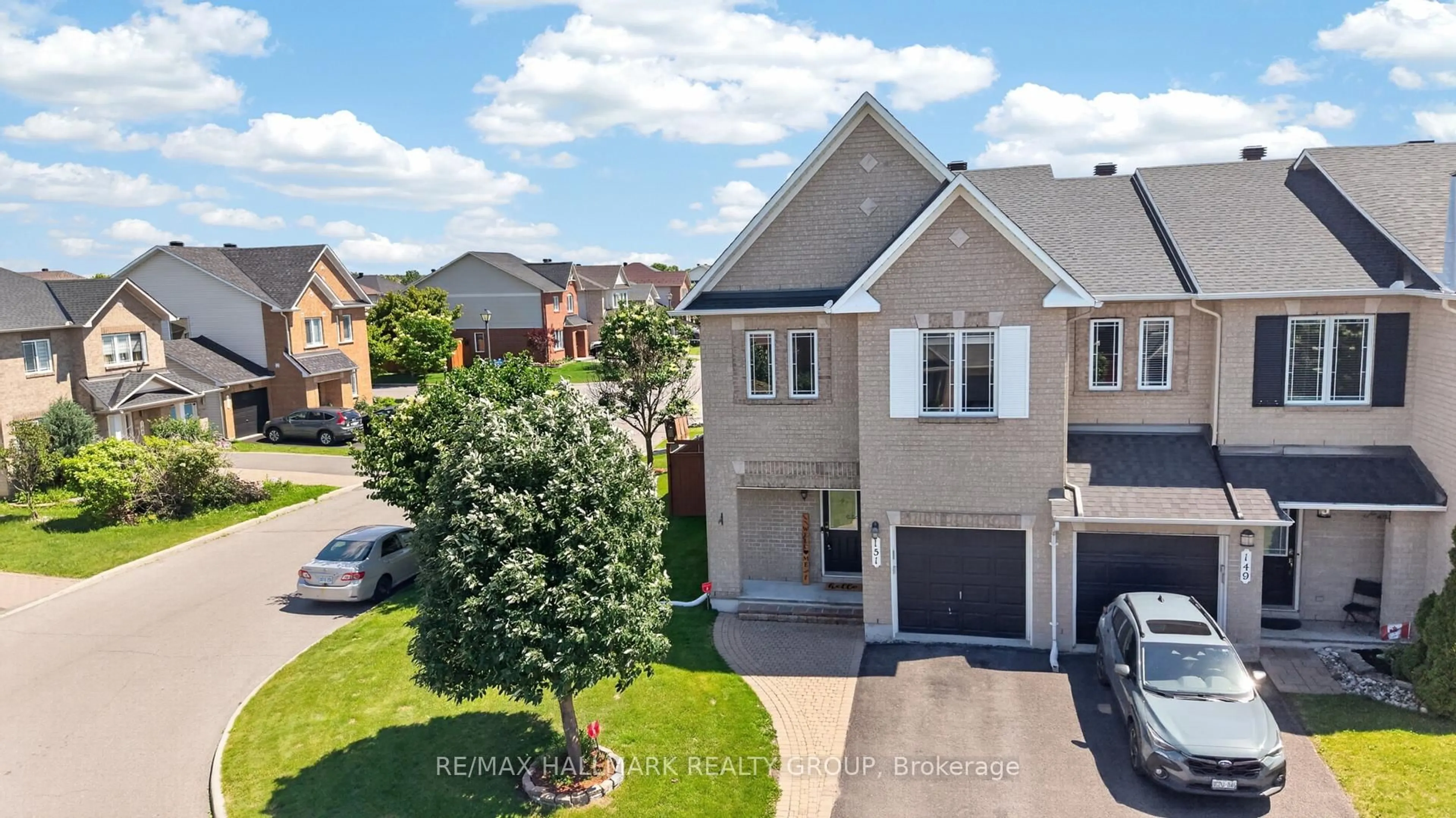 A pic from outside/outdoor area/front of a property/back of a property/a pic from drone, street for 151 Branthaven St, Orleans Ontario K4A 0A1