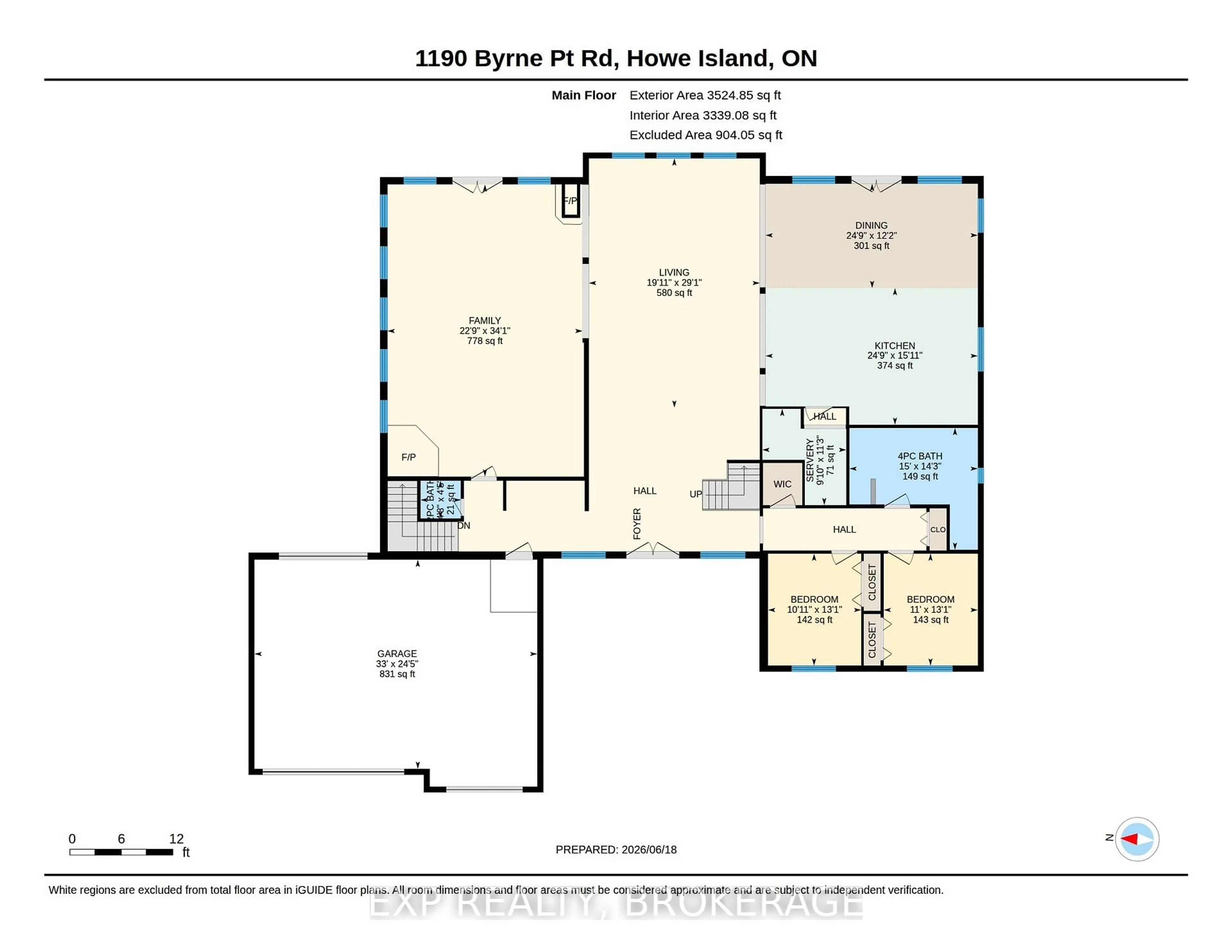 Floor plan for 1190 BYRNE POINT Rd, Gananoque Ontario K7G 2V6