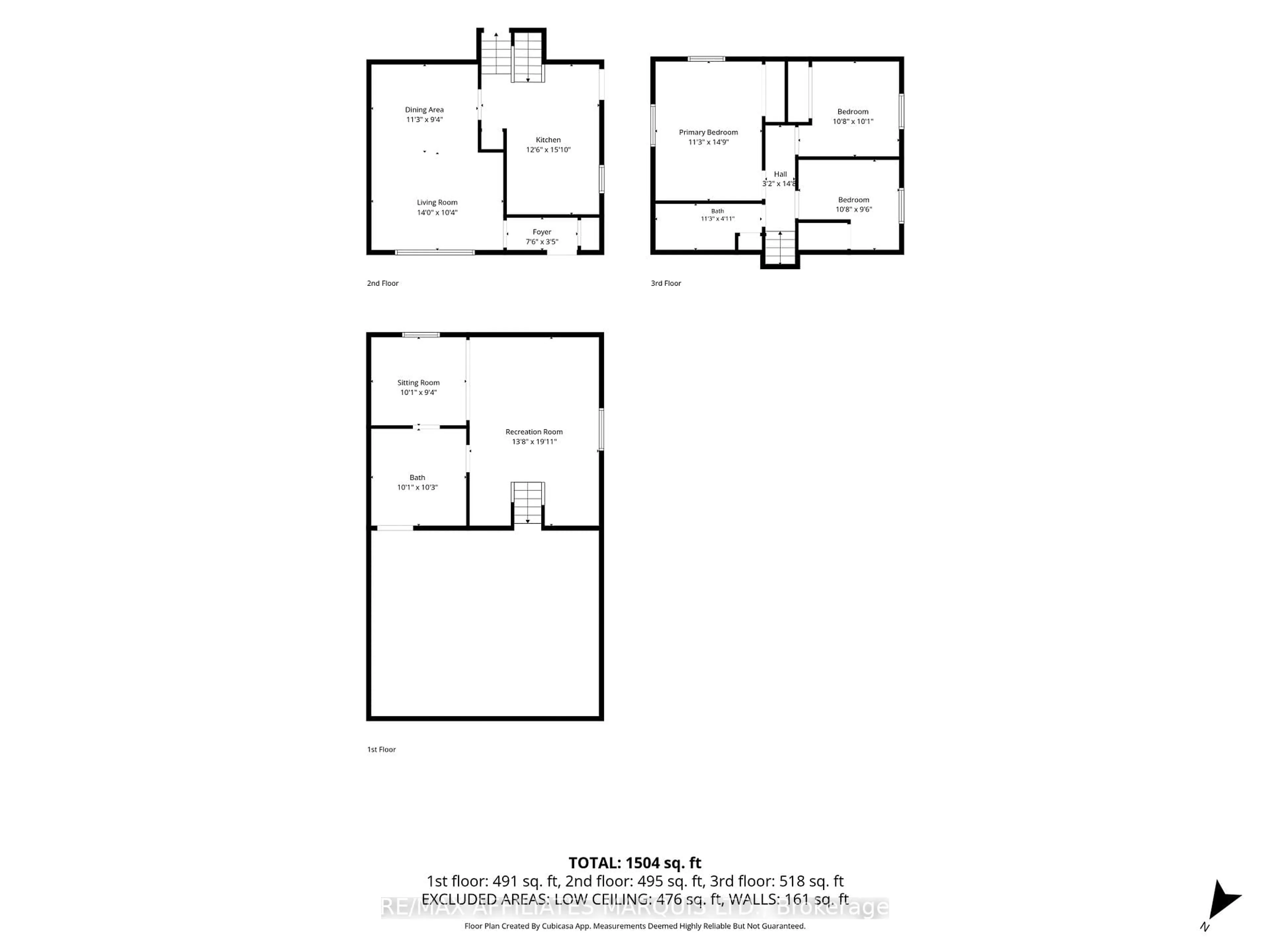 Floor plan for 402 Cline Ave, Cornwall Ontario K6J 5M8