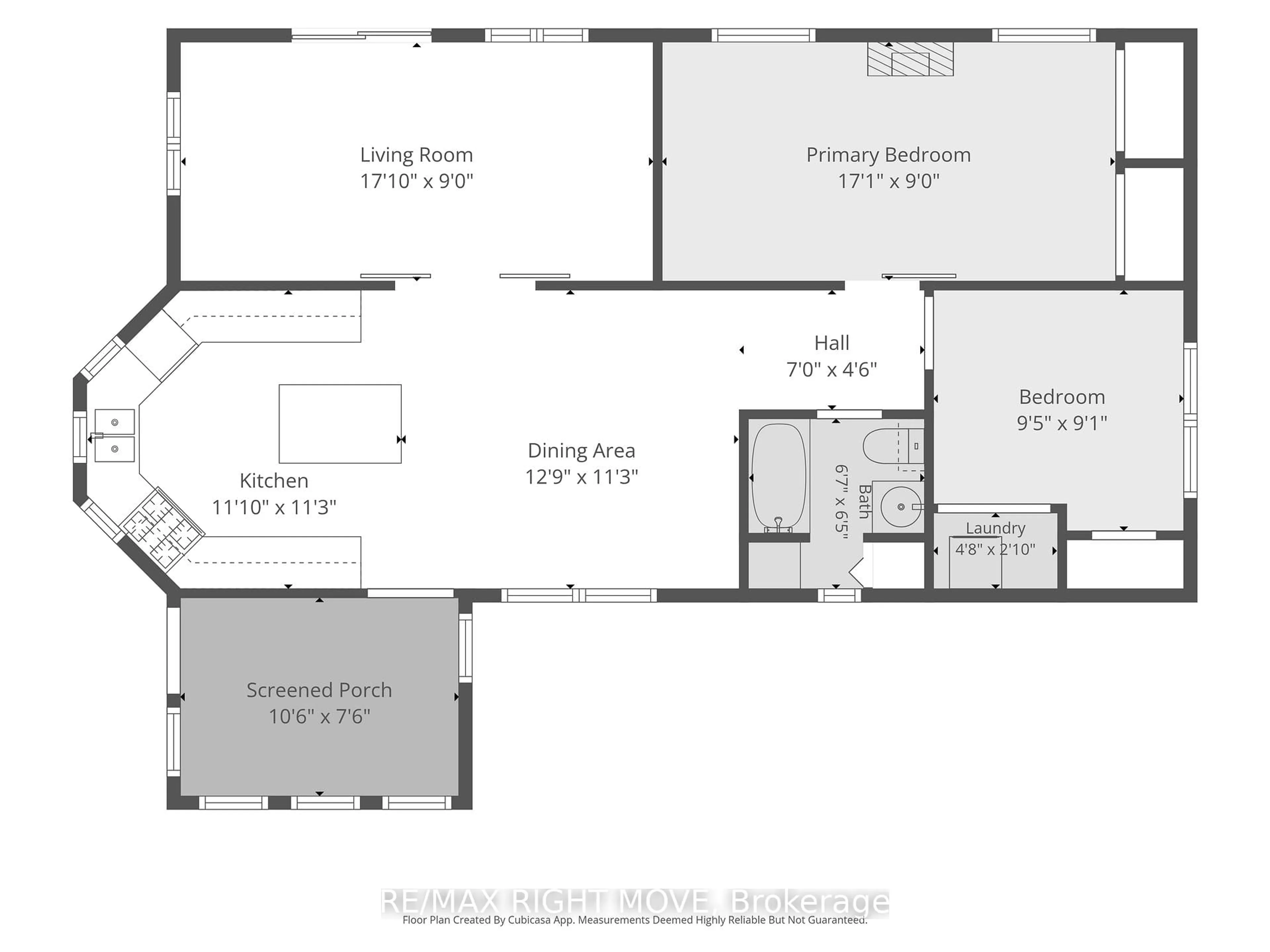 Floor plan for 1007 Racoon Rd #94, Gravenhurst Ontario P1P 0C5