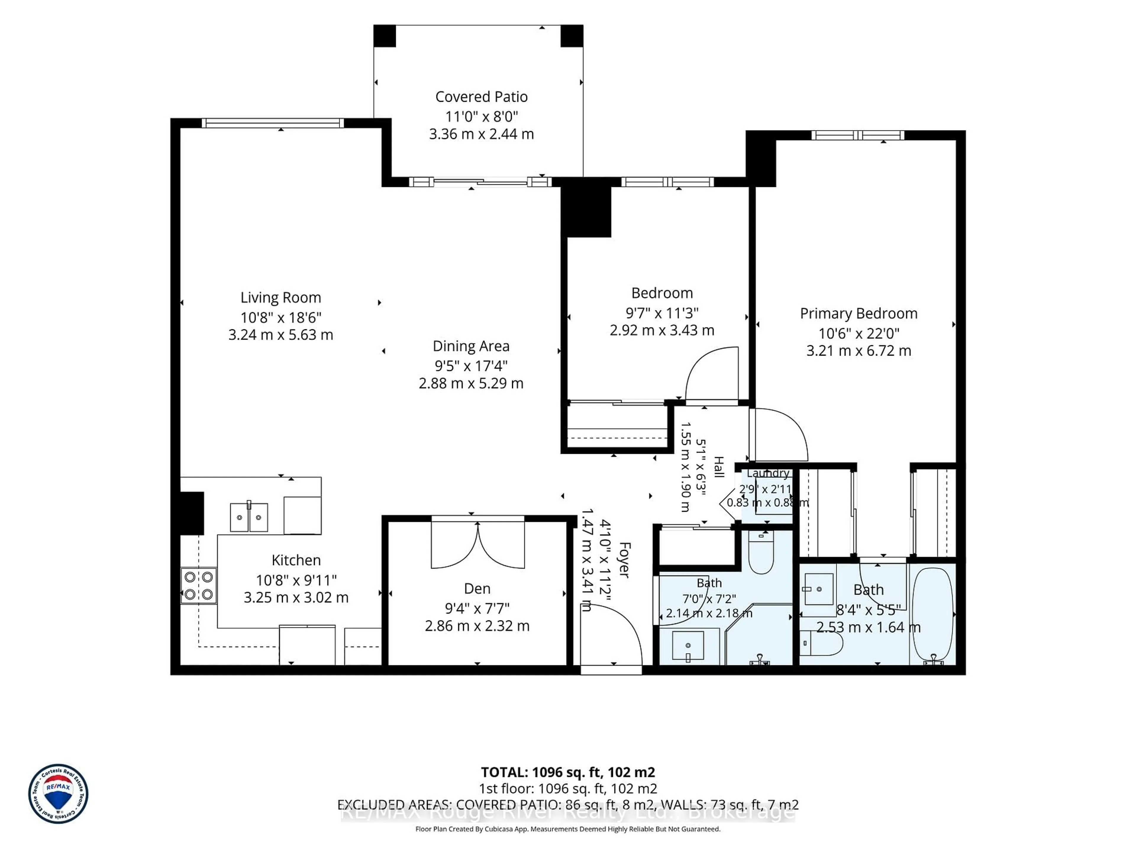 Floor plan for 145 Third St #102, Cobourg Ontario K9A 5X1