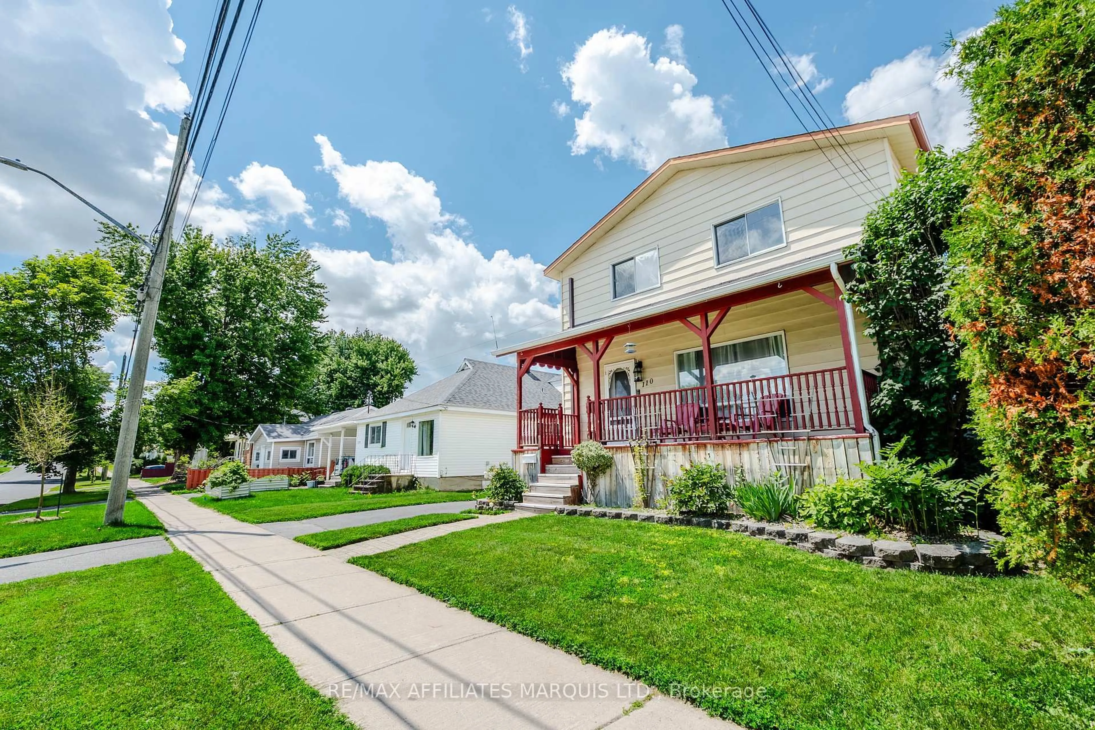 A pic from outside/outdoor area/front of a property/back of a property/a pic from drone, street for 110 15th St, Cornwall Ontario K6J 3J8