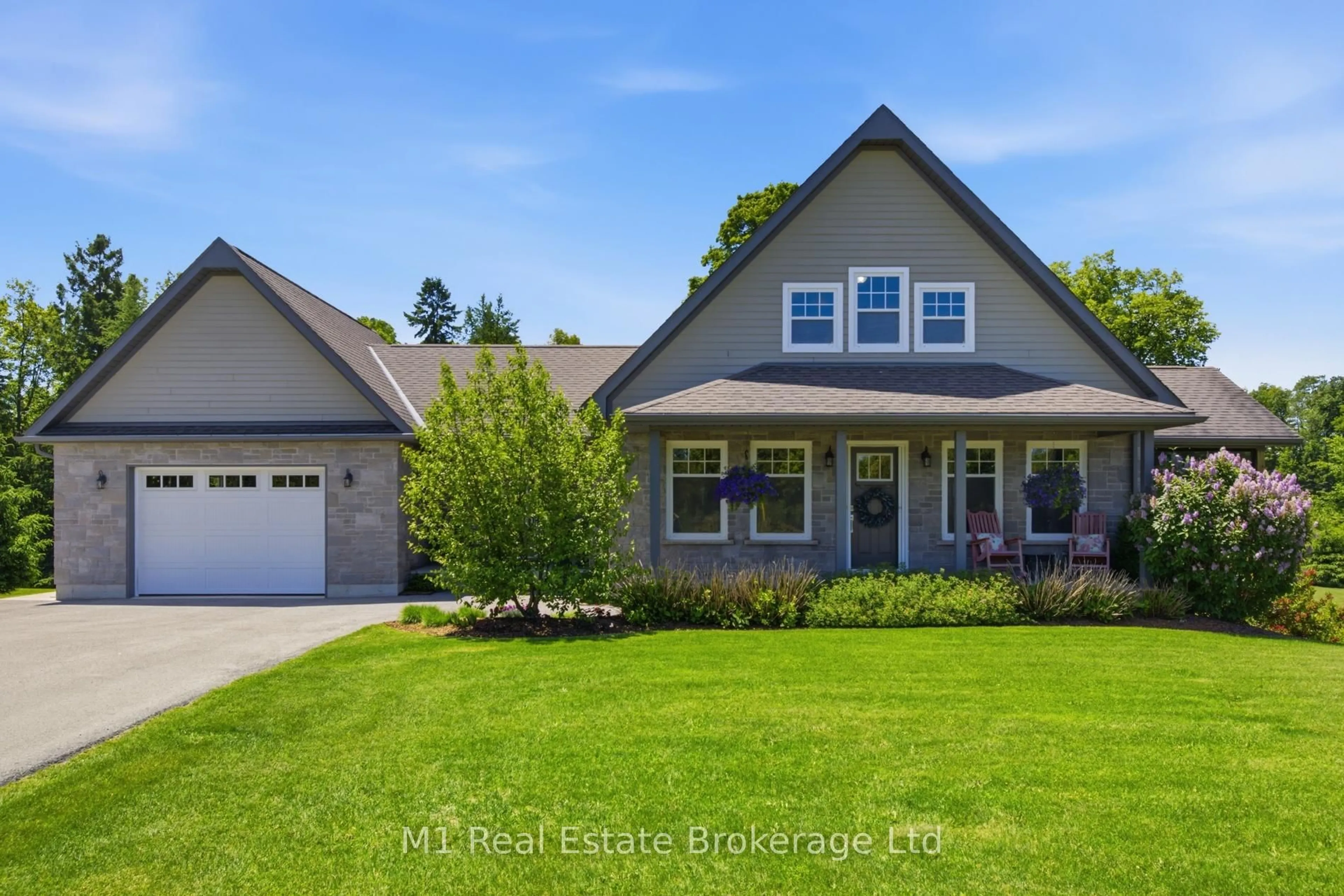 Home with vinyl exterior material, street for 156 Highland Dr, West Grey Ontario N0C 1H0