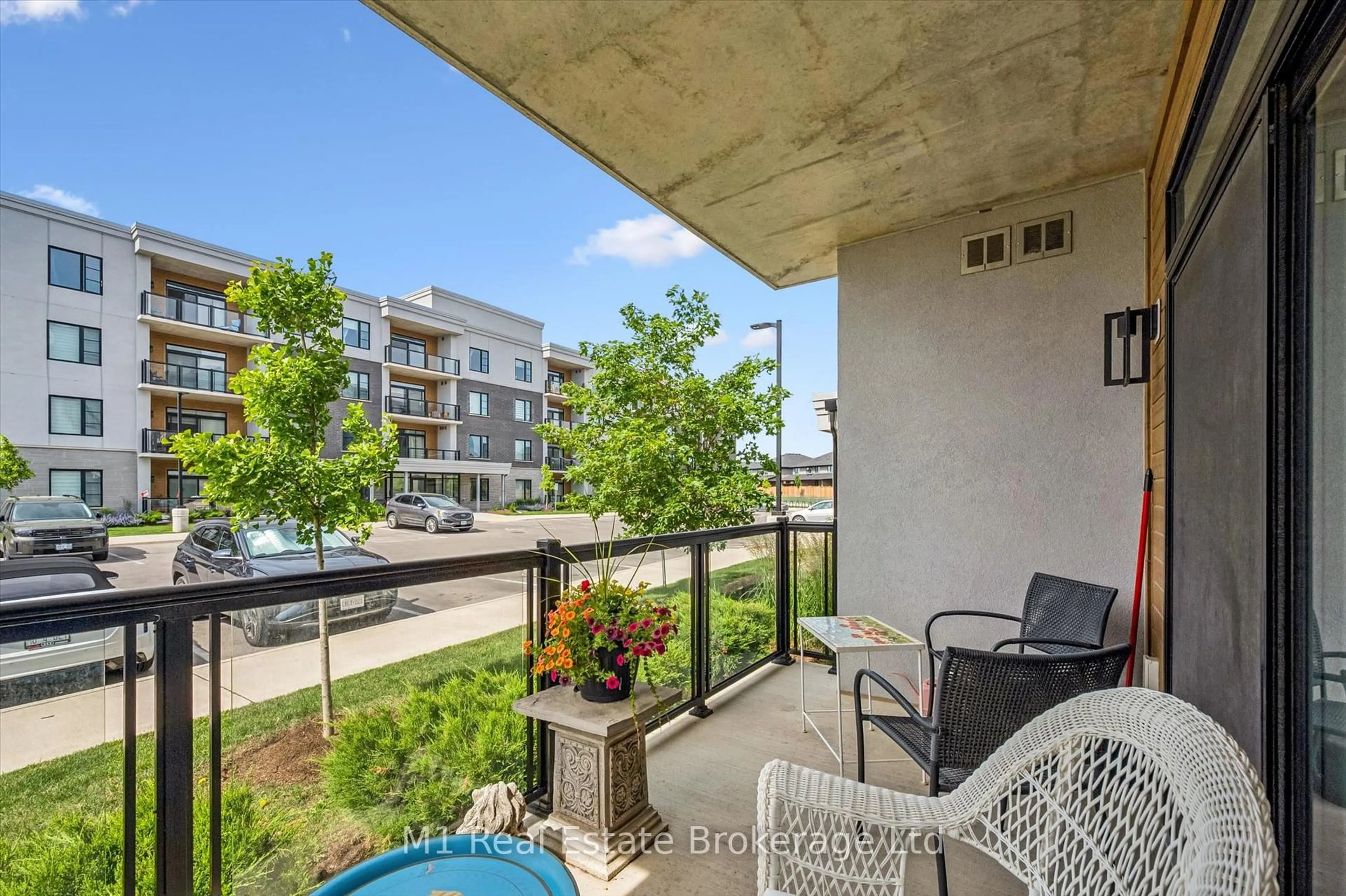 Patio, water/lake/river/ocean view for 99A Farley Rd #107, Centre Wellington Ontario N1M 0J9