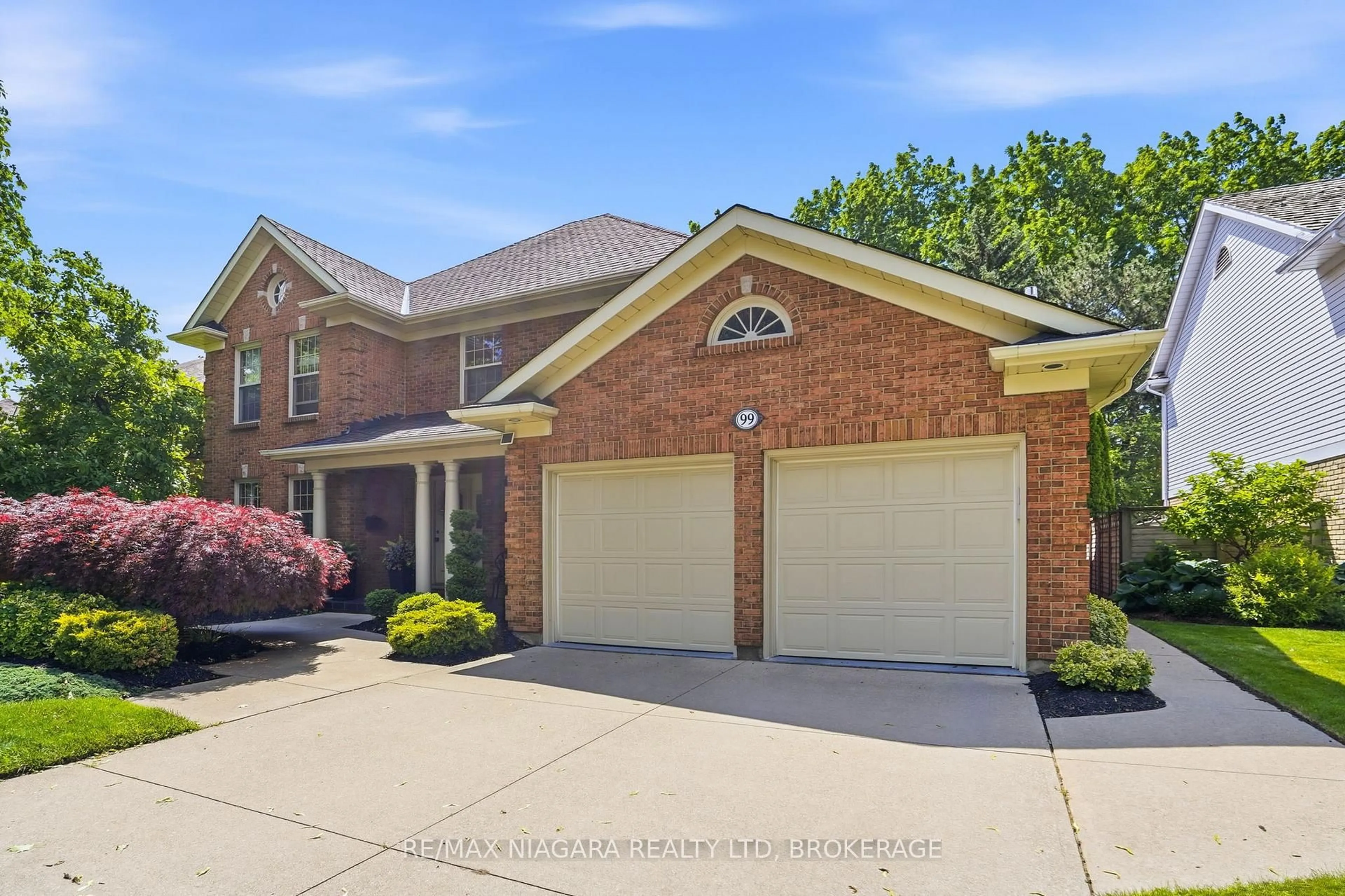 Home with brick exterior material, street for 99 PORT MASTER Dr, St. Catharines Ontario L2N 7H5