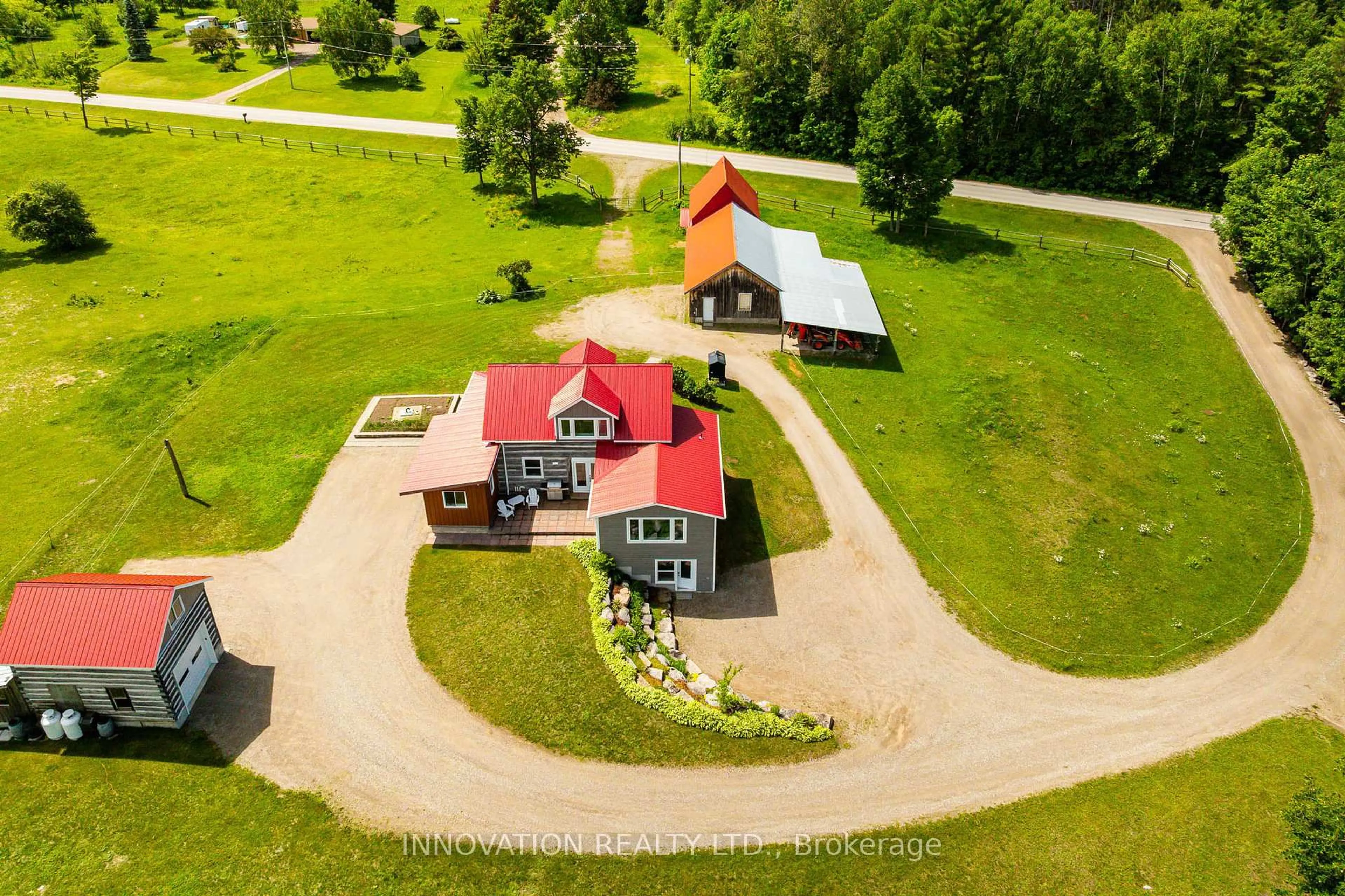A pic from outside/outdoor area/front of a property/back of a property/a pic from drone, unknown for 172 Mink Lake Rd, Eganville Ontario K0J 1T0