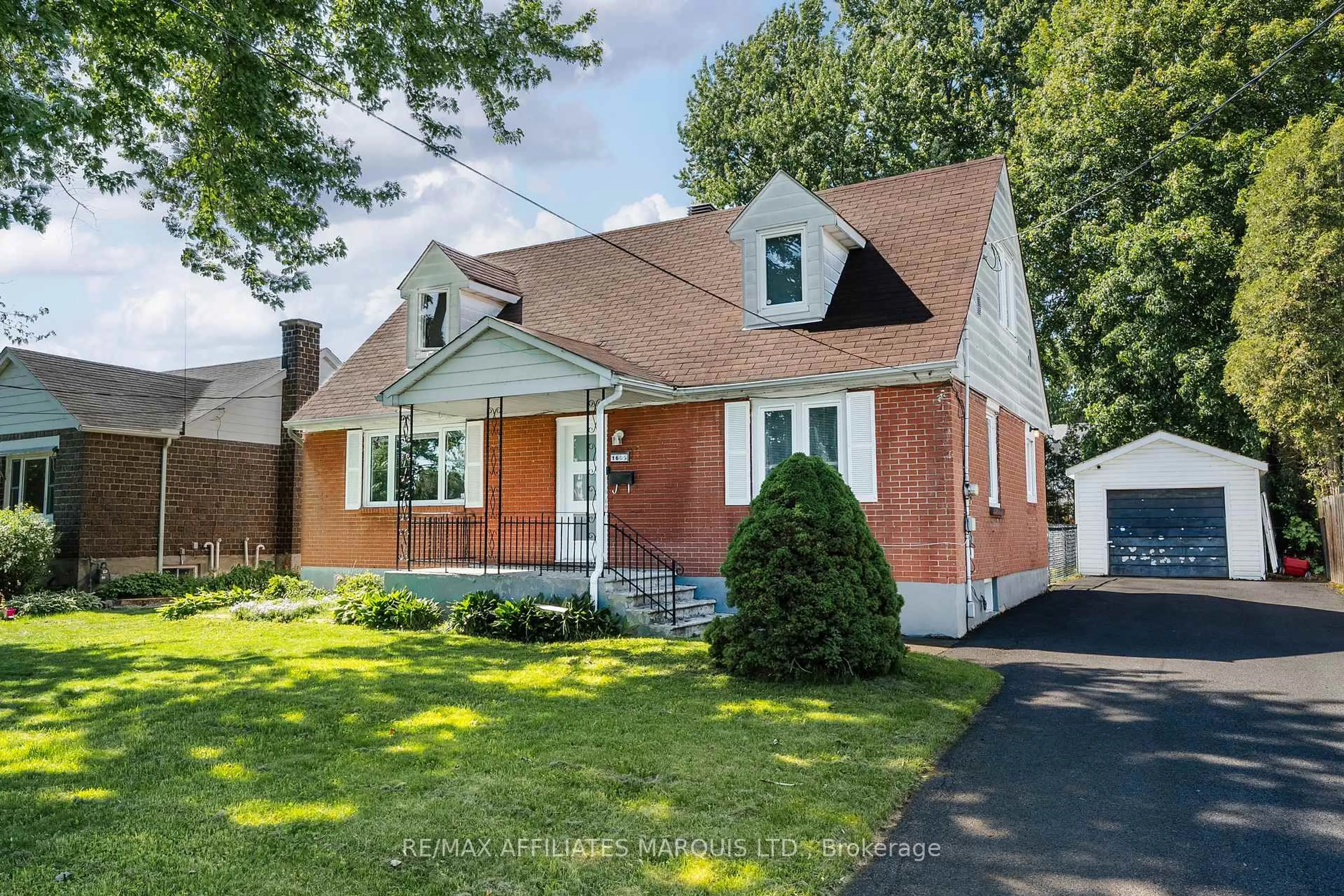 Home with brick exterior material, street for 1605 Queen St, Cornwall Ontario K6J 1R7