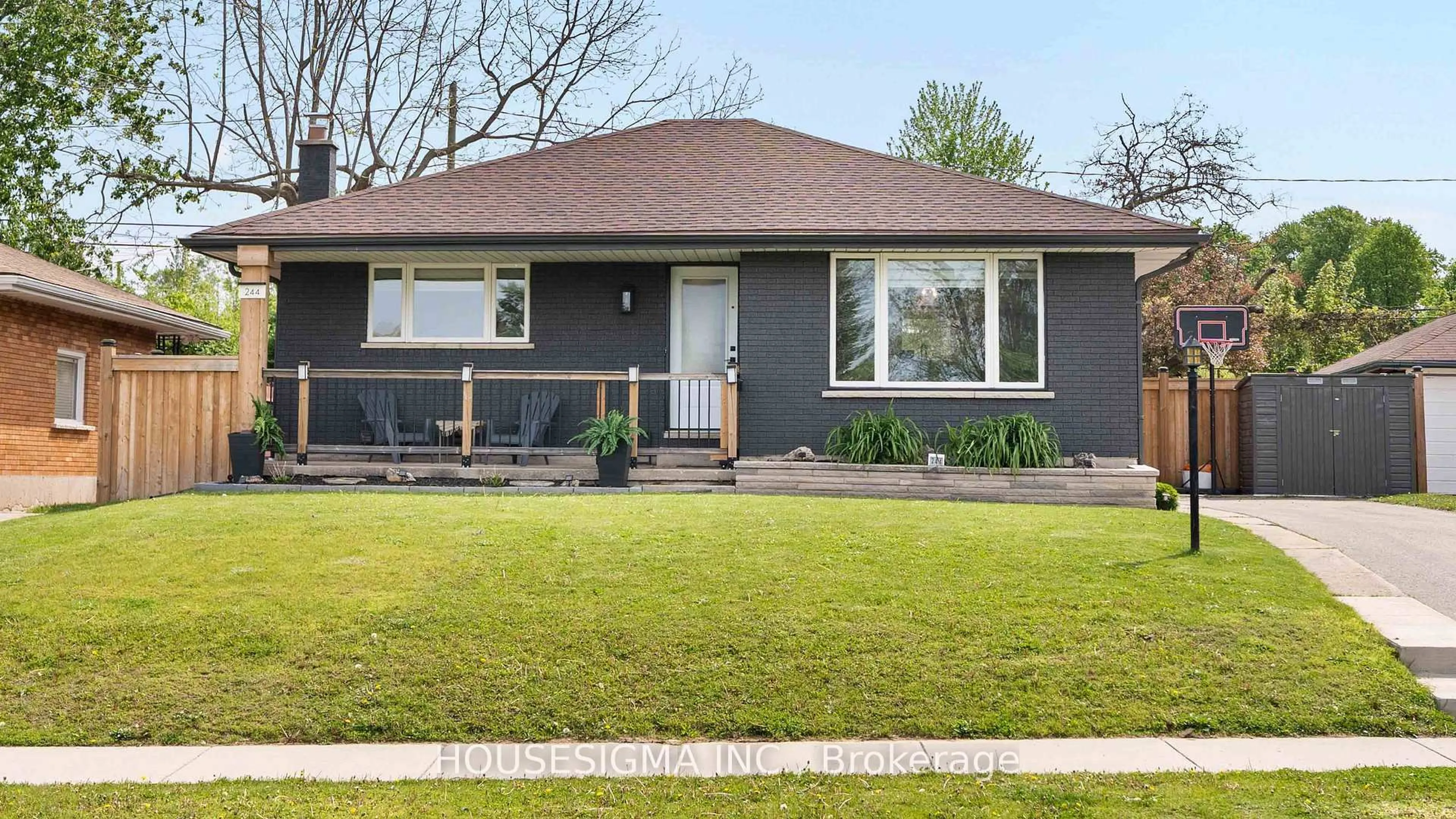 Home with vinyl exterior material, street for 244 Burlington St, London South Ontario N5Z 3W5