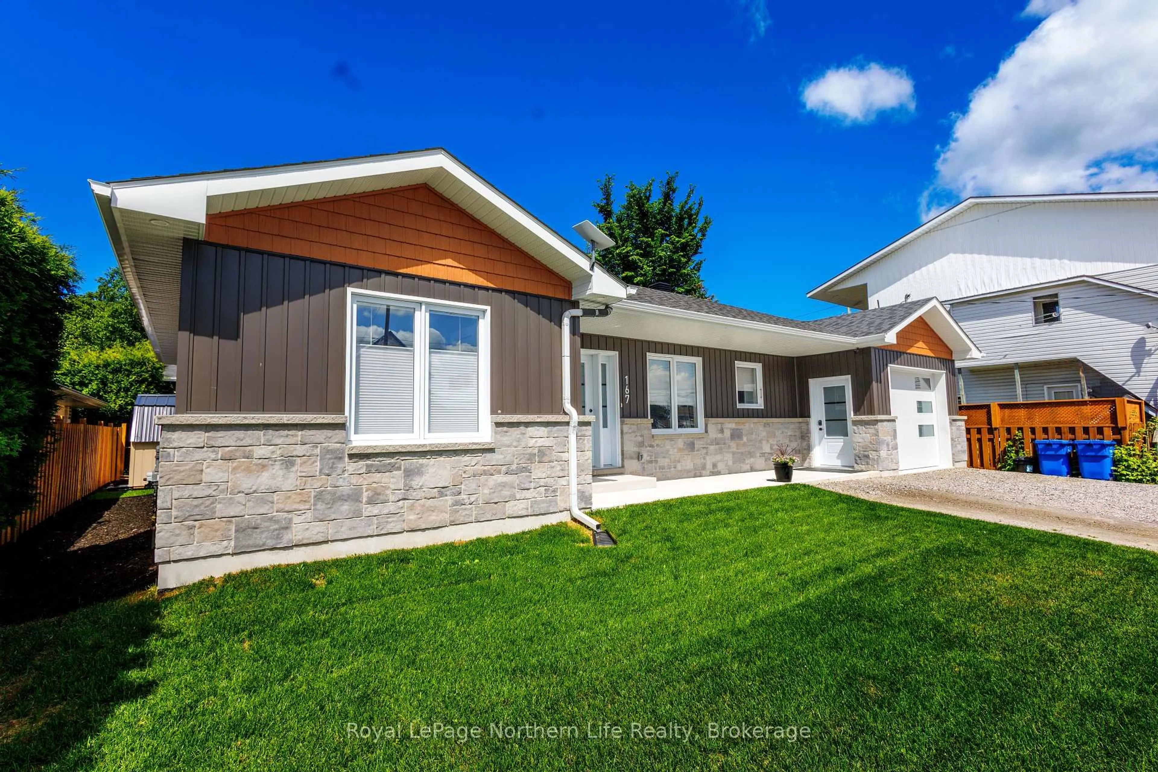 Home with vinyl exterior material, street for 167 Levesque St, West Nipissing Ontario P2B 1M5