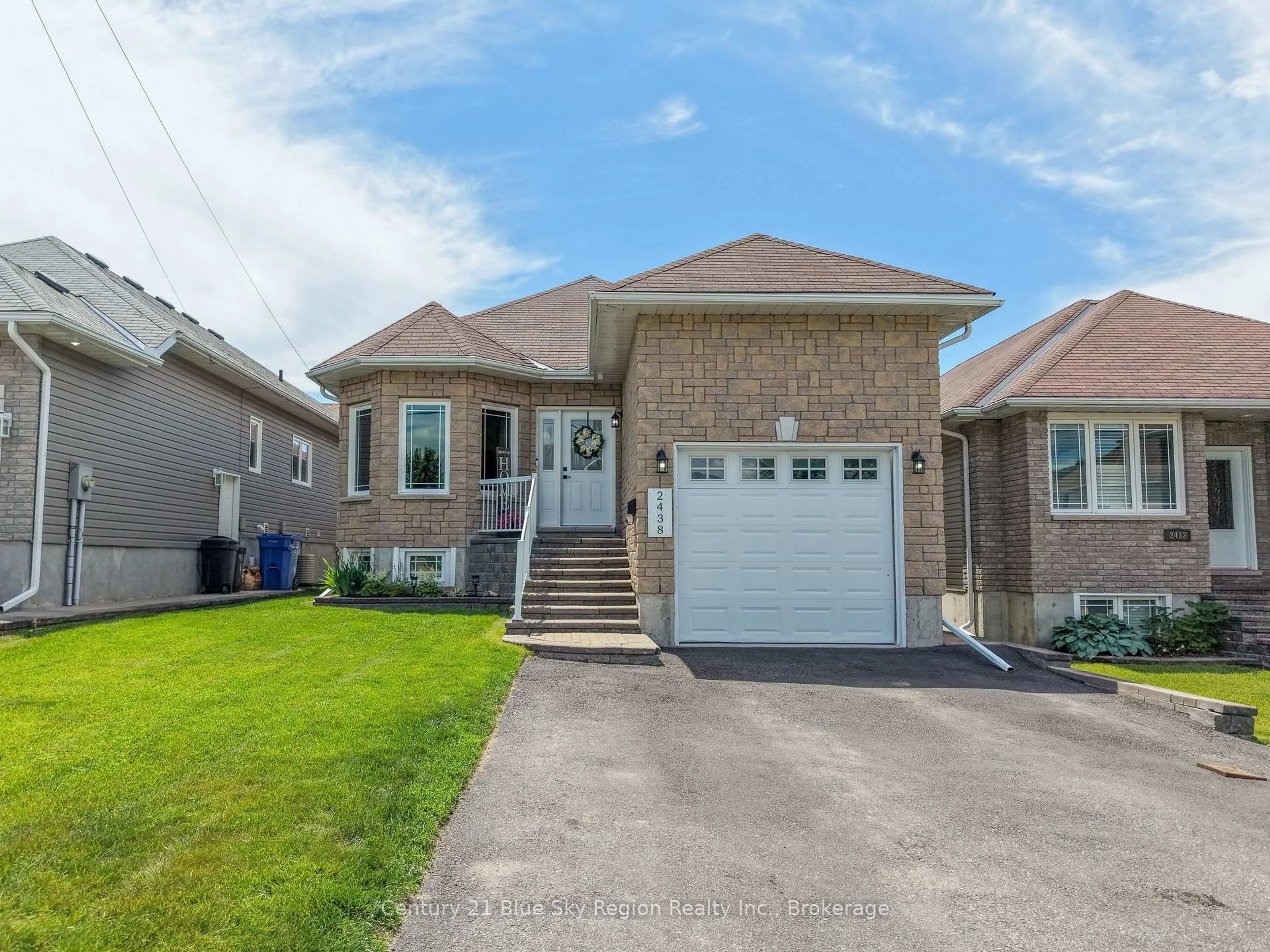 Home with brick exterior material, street for 2438 Connaught Ave, North Bay Ontario P1B 0C4