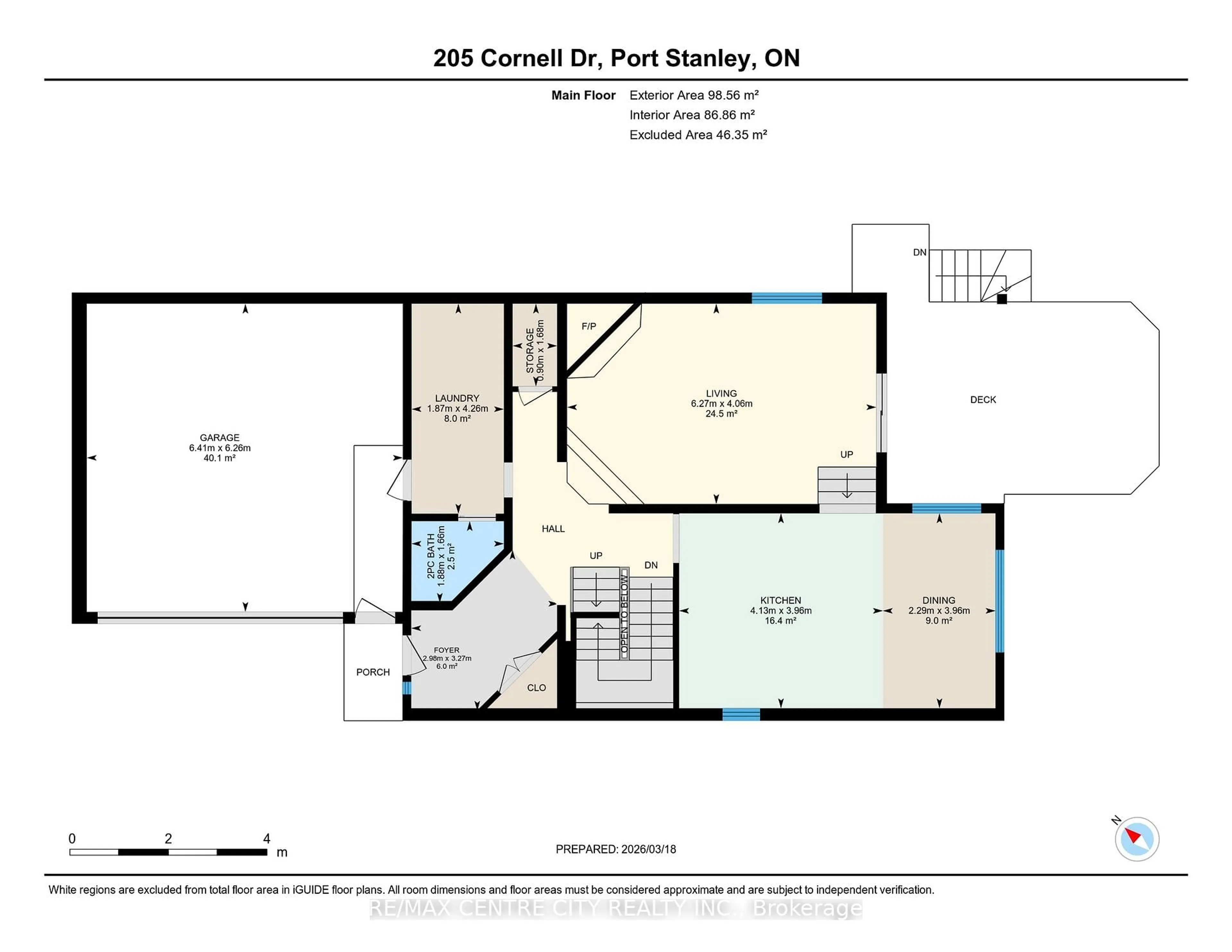 Floor plan for 205 Cornell Dr, Central Elgin Ontario N5L 1A5