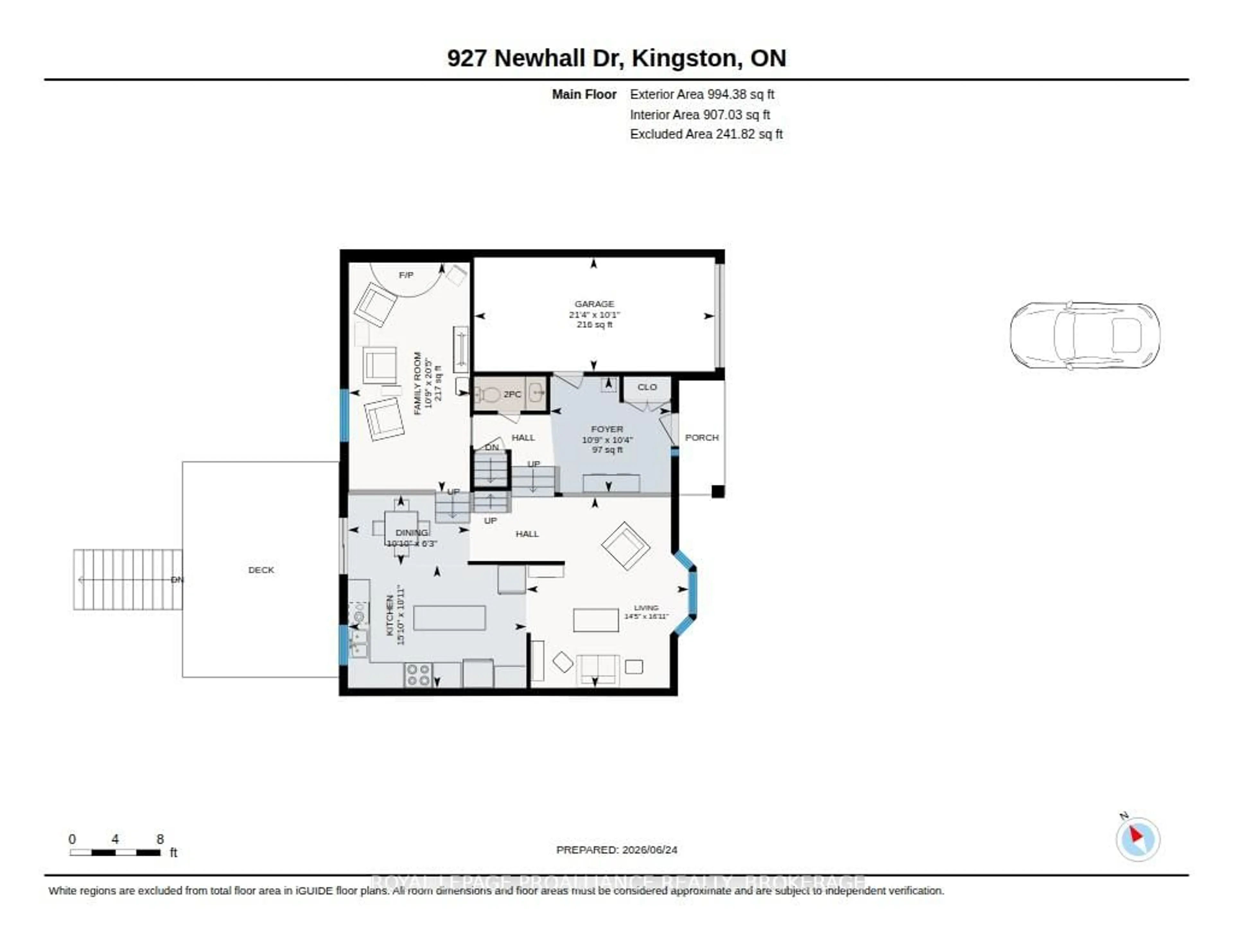 Floor plan for 927 Newhall Dr, Kingston Ontario K7P 2C5
