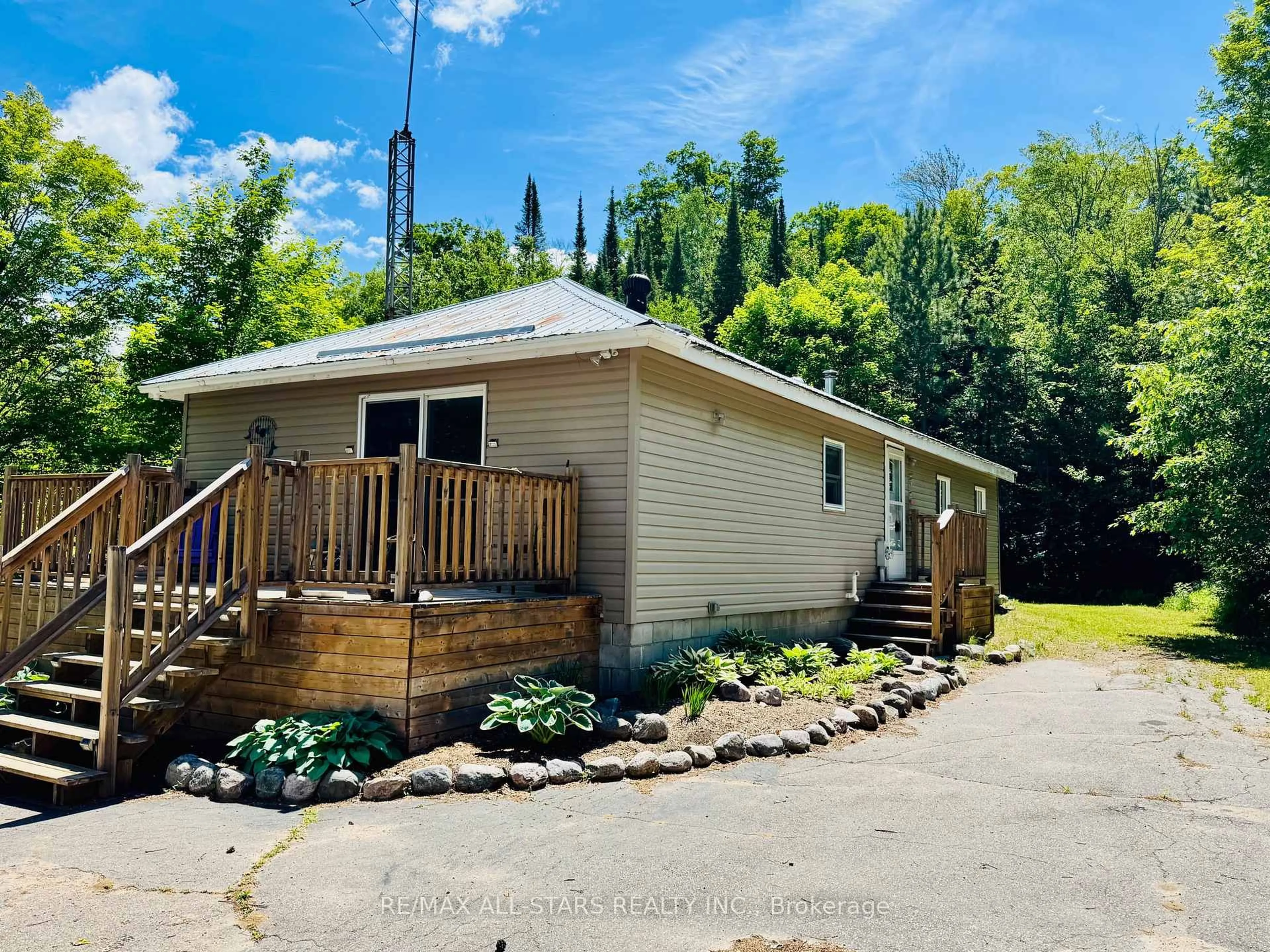 A pic from outside/outdoor area/front of a property/back of a property/a pic from drone, unknown for 9 Pritchard Rd, Combermere Ontario K0J 1L0