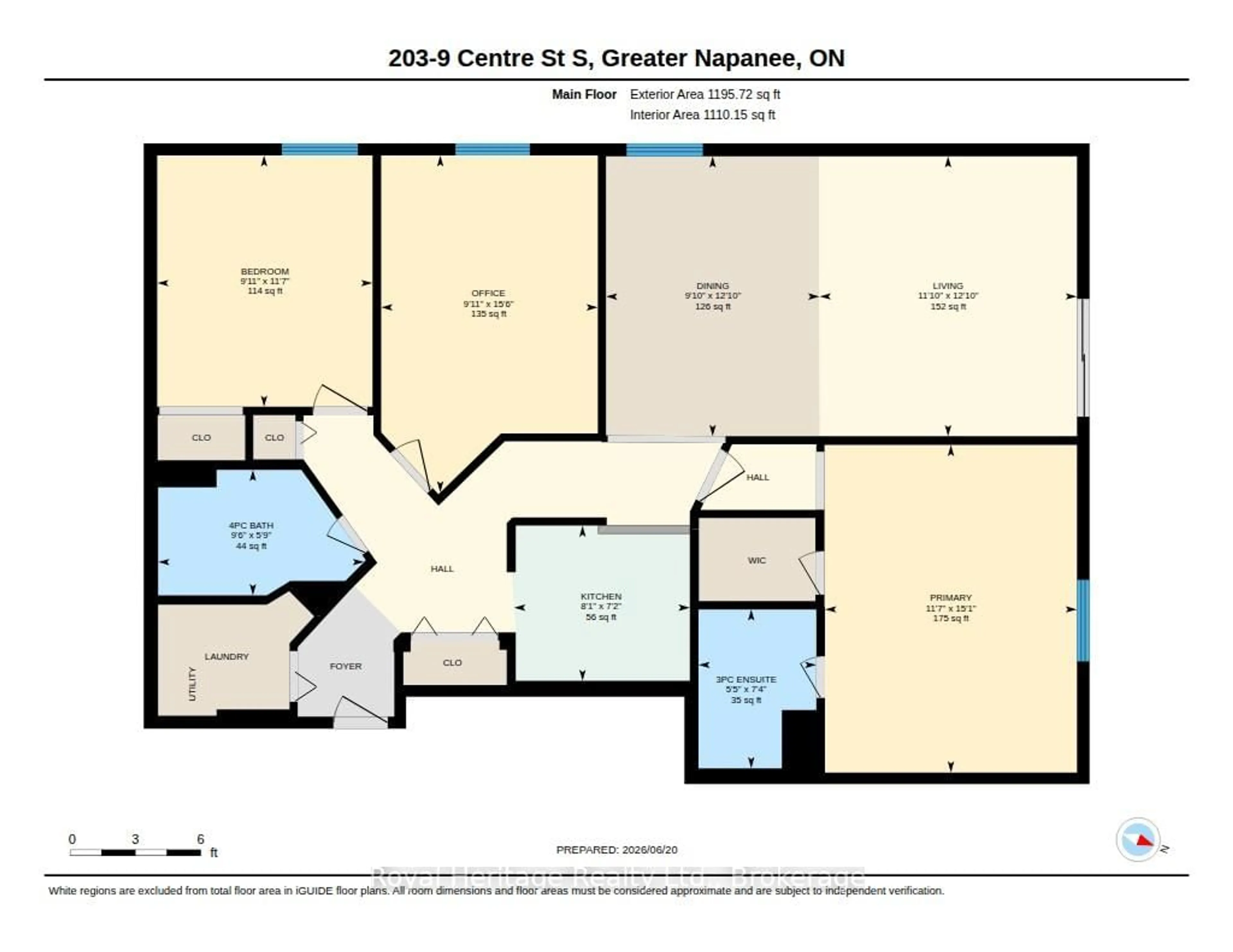 Floor plan for 9 Centre St #203, Greater Napanee Ontario K7R 3X3