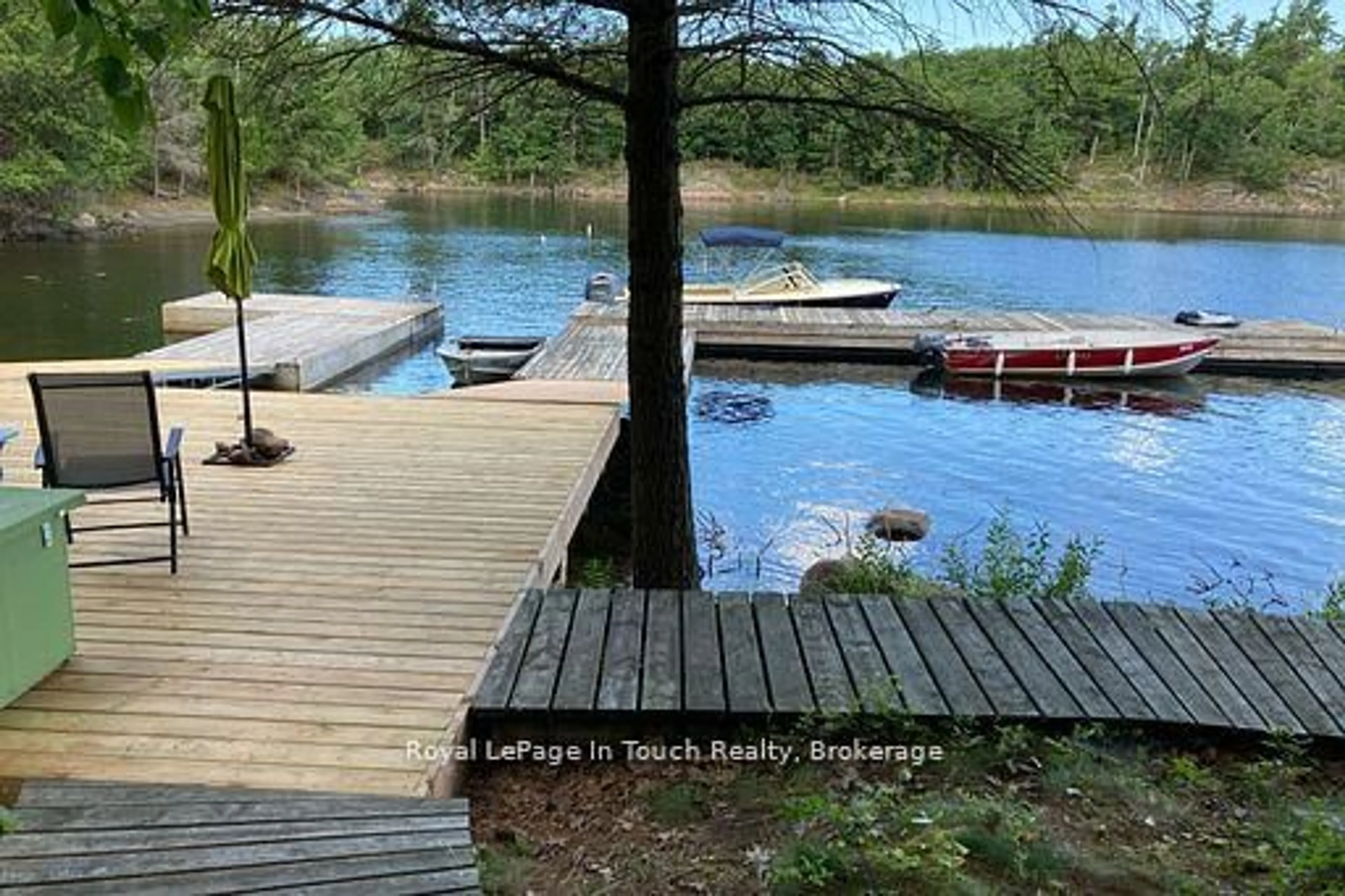 Patio, water/lake/river/ocean view for B256 Crooked Island, The Archipelago Ontario P2A 2T4