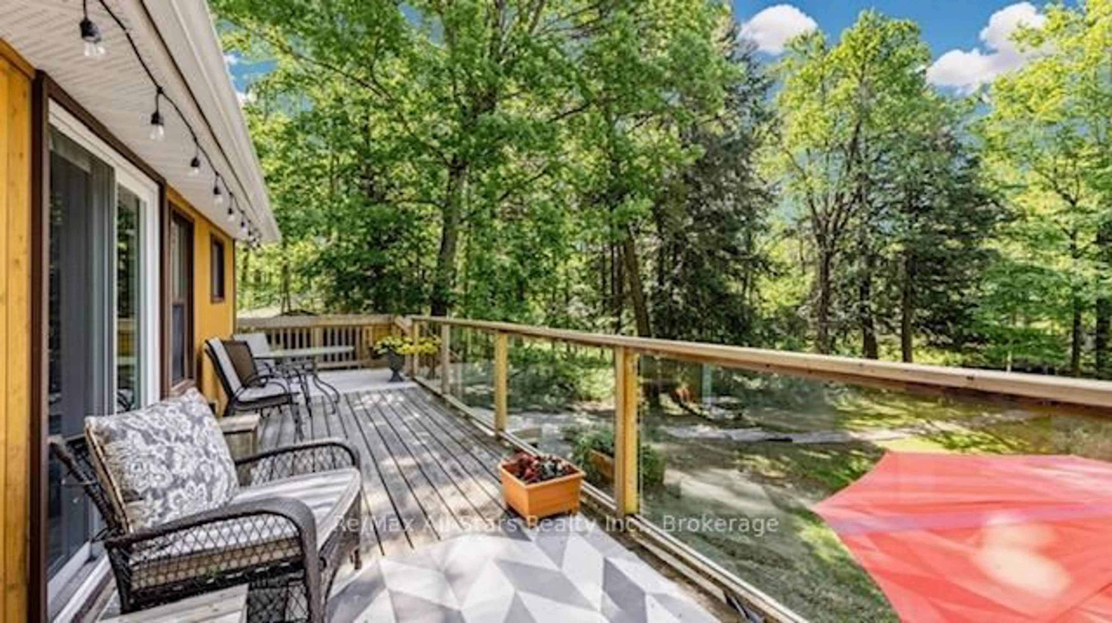Patio, forest/trees view for 286 Edwina Dr, Trent Lakes Ontario K0M 1A0