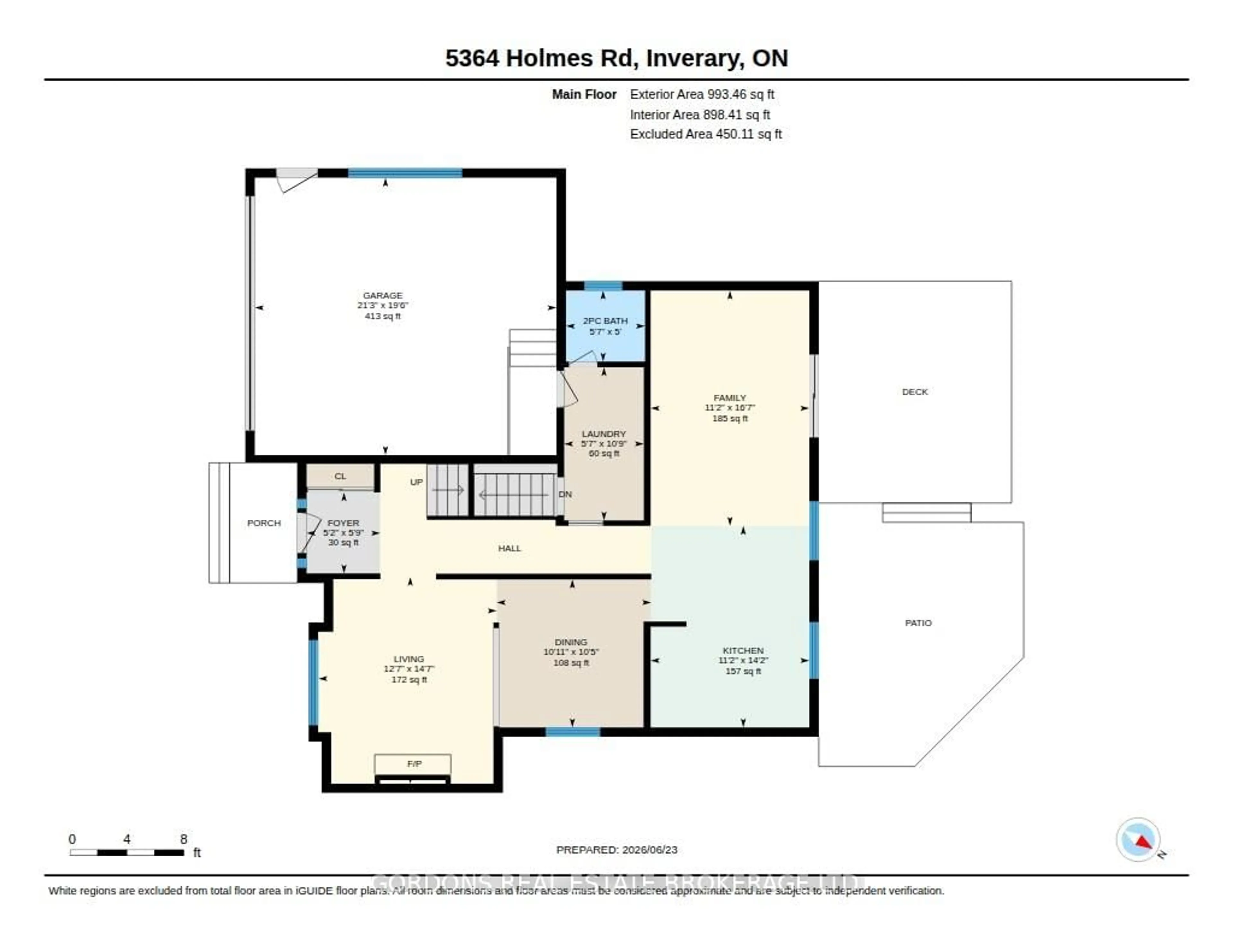 Floor plan for 5364 Holmes Rd, Inverary Ontario K0H 1X0