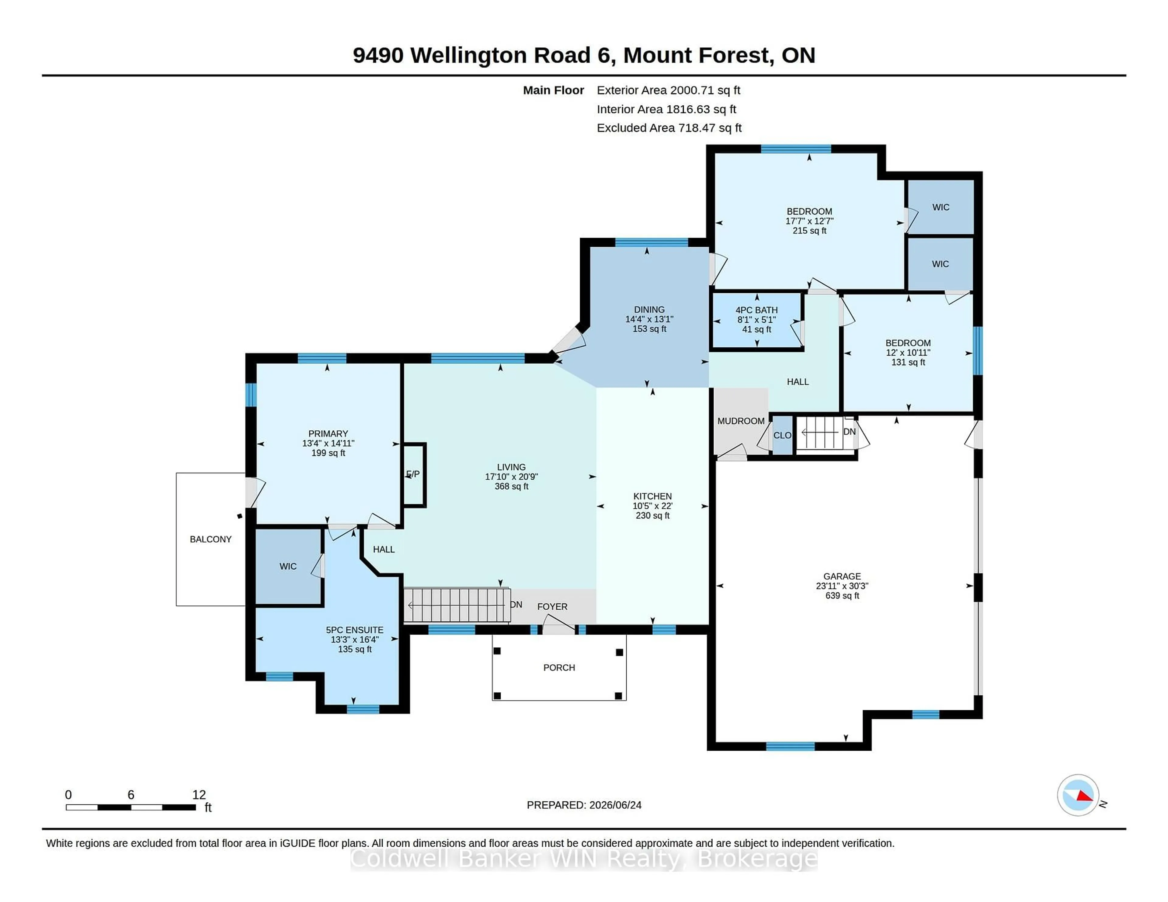 Floor plan for 9490 Wellington Road 6, Minto Ontario N0G 1Z0