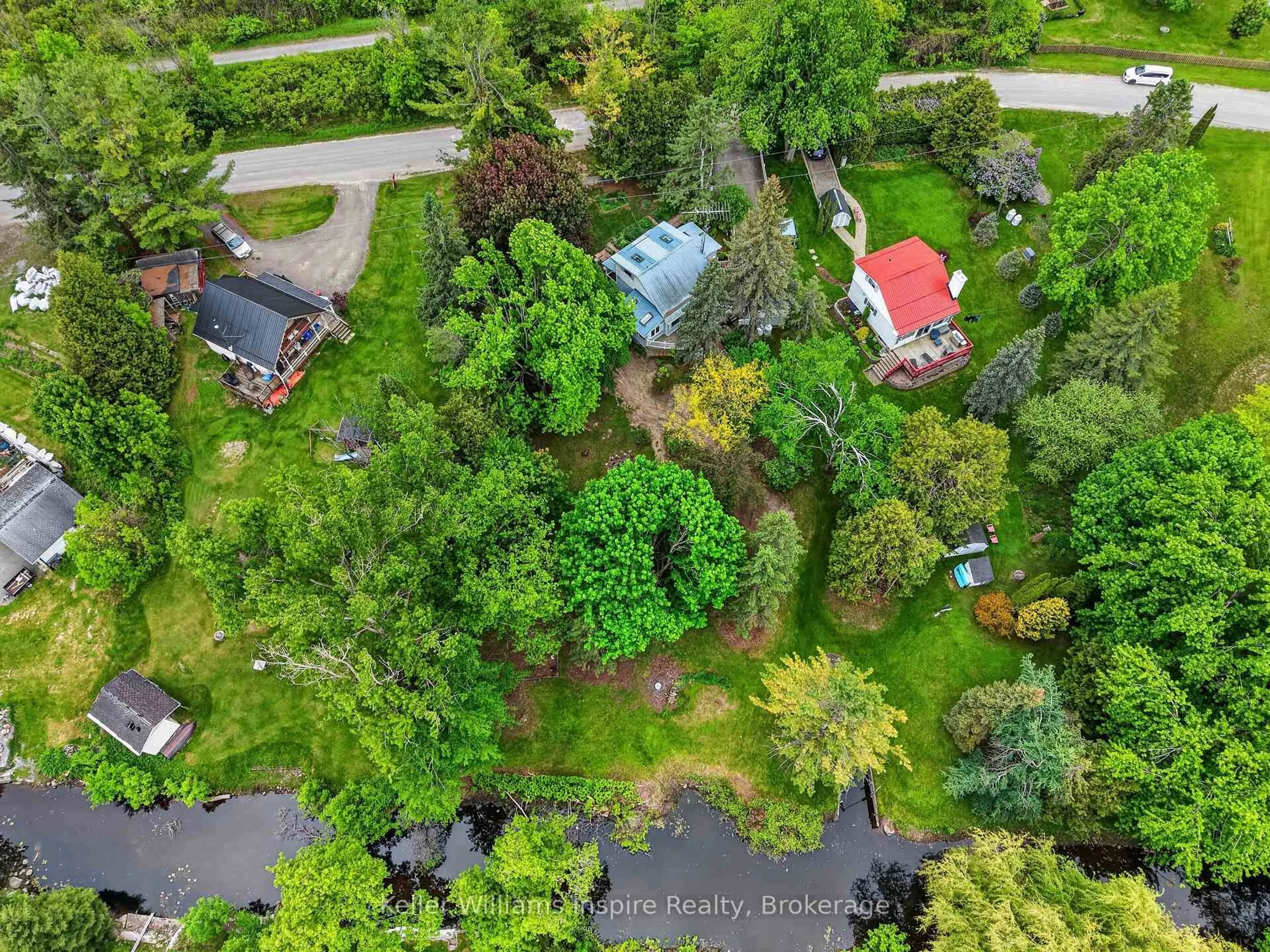 A pic from outside/outdoor area/front of a property/back of a property/a pic from drone, forest/trees view for 38 Jackson Rd, Trent Hills Ontario K0H 1Y0
