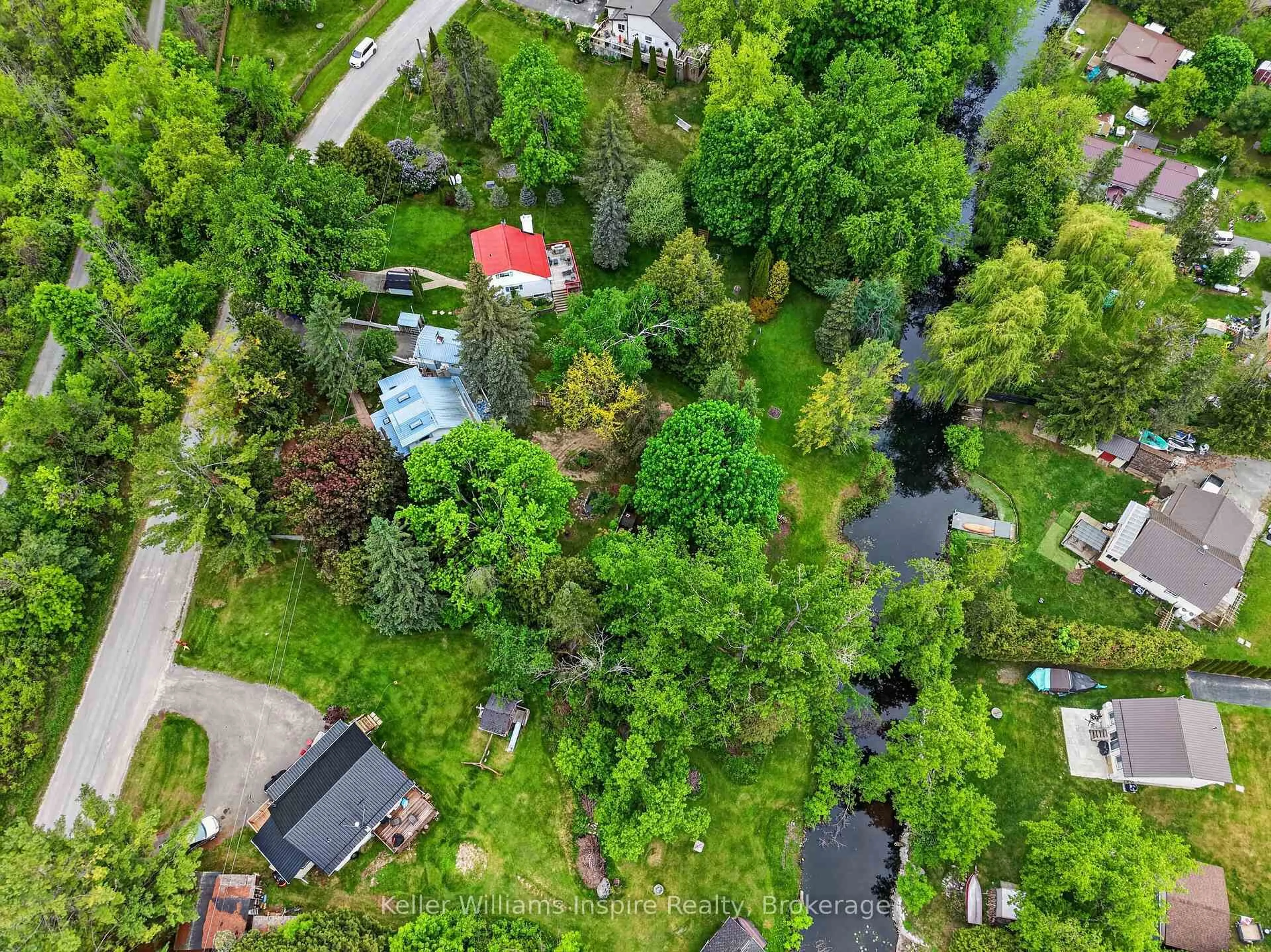 A pic from outside/outdoor area/front of a property/back of a property/a pic from drone, forest/trees view for 38 Jackson Rd, Trent Hills Ontario K0H 1Y0