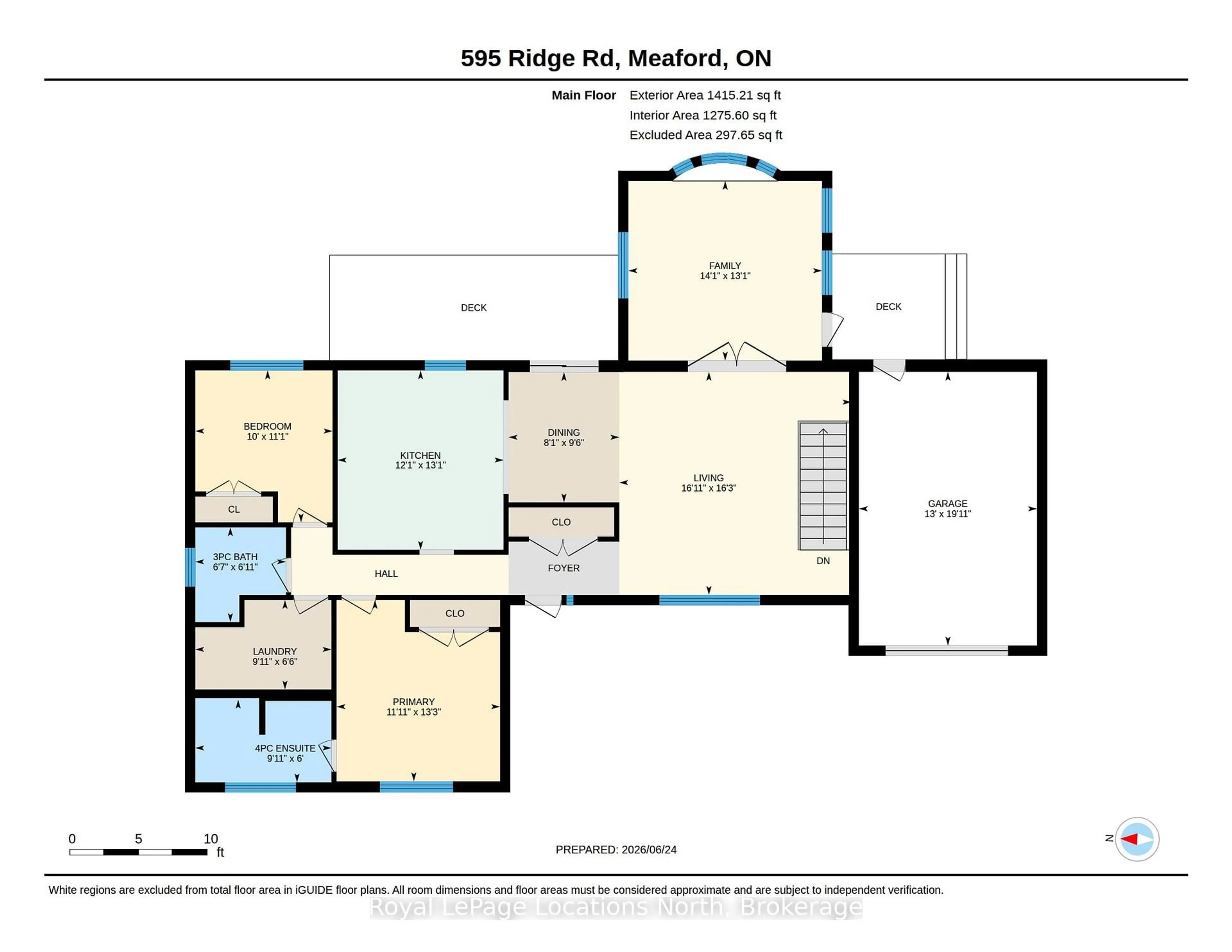 Floor plan for 595 Ridge Rd, Meaford Ontario N4L 1L9