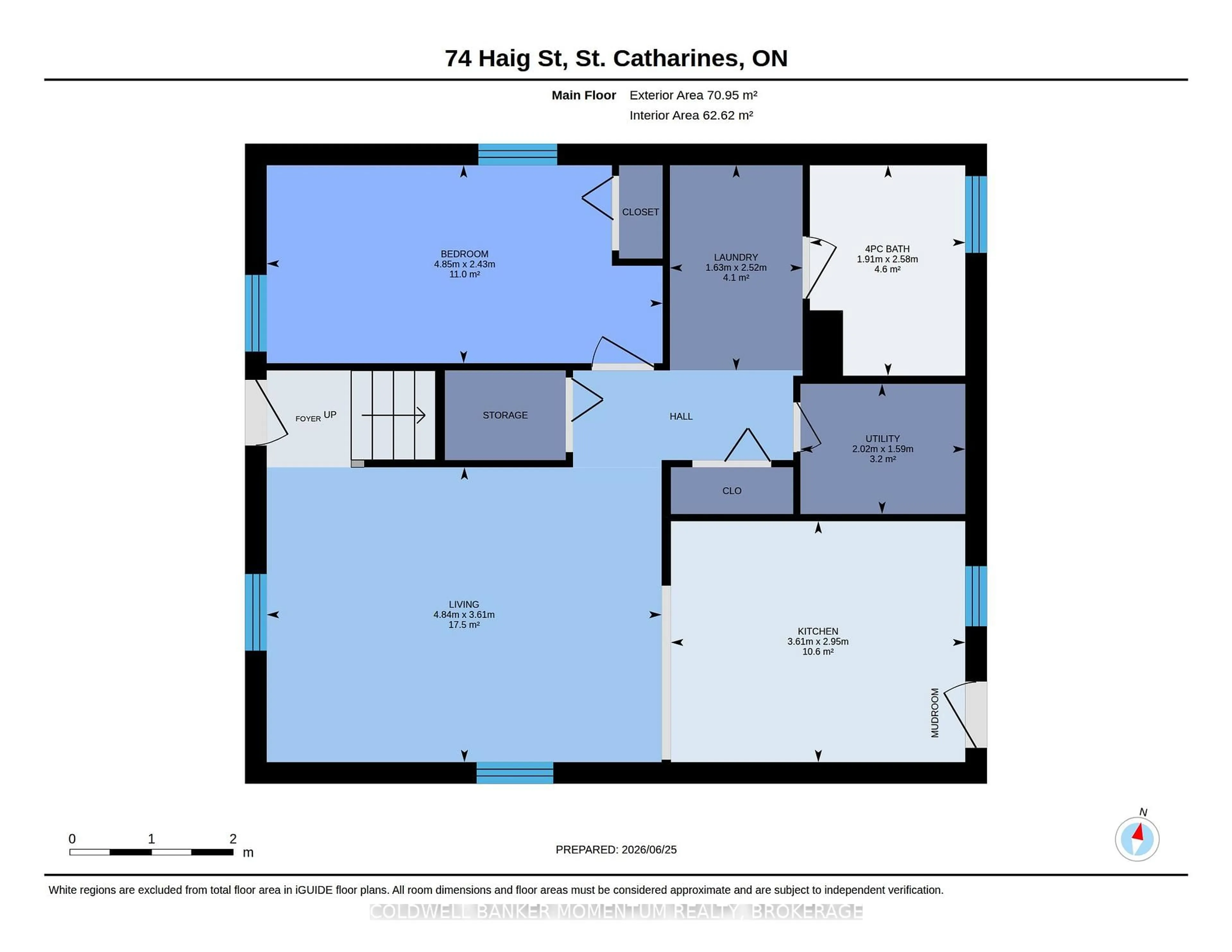 Floor plan for 74 Haig St, St. Catharines Ontario L2R 6L1