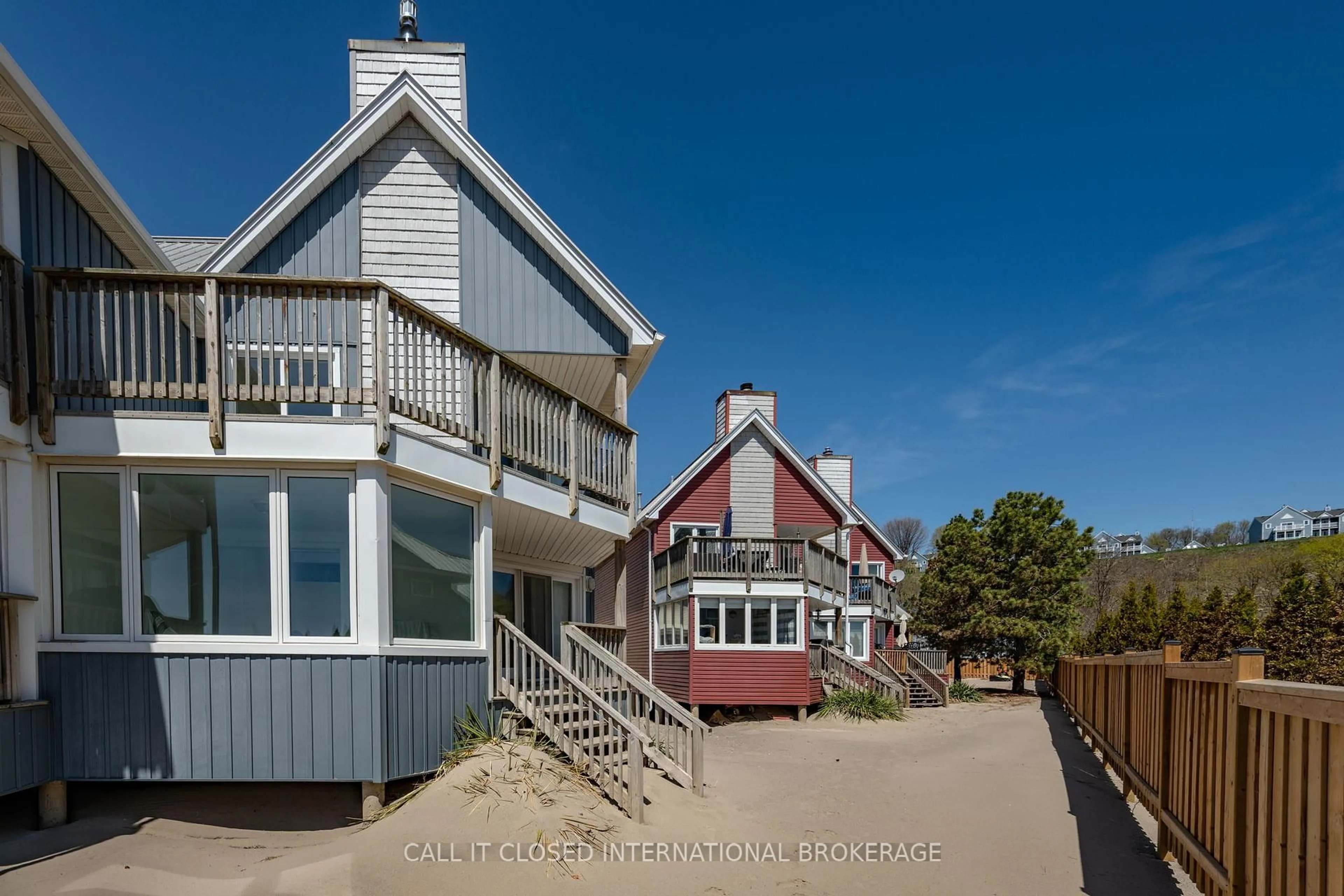 A pic from outside/outdoor area/front of a property/back of a property/a pic from drone, street for 374 Edith Cavell Blvd #3, Central Elgin Ontario N5L 1E5